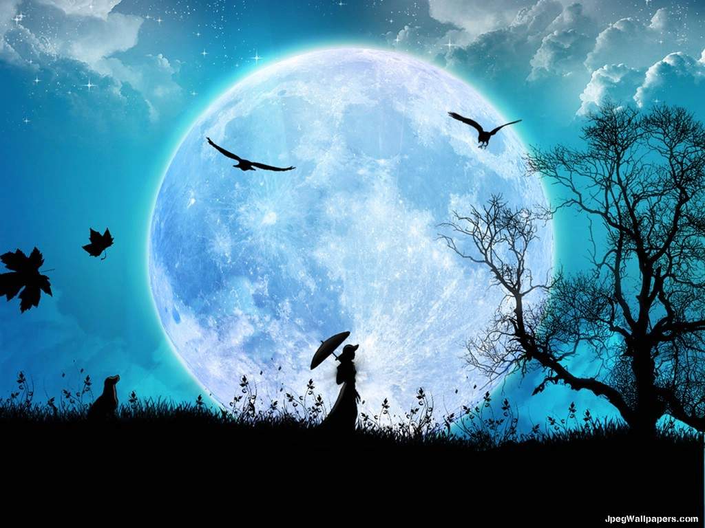 Blue Moon Landscapes Wallpapers