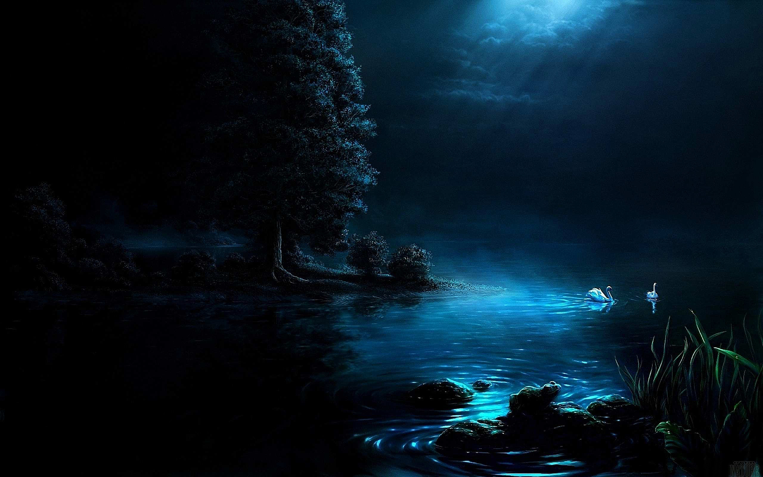 Blue Moon Landscapes Wallpapers