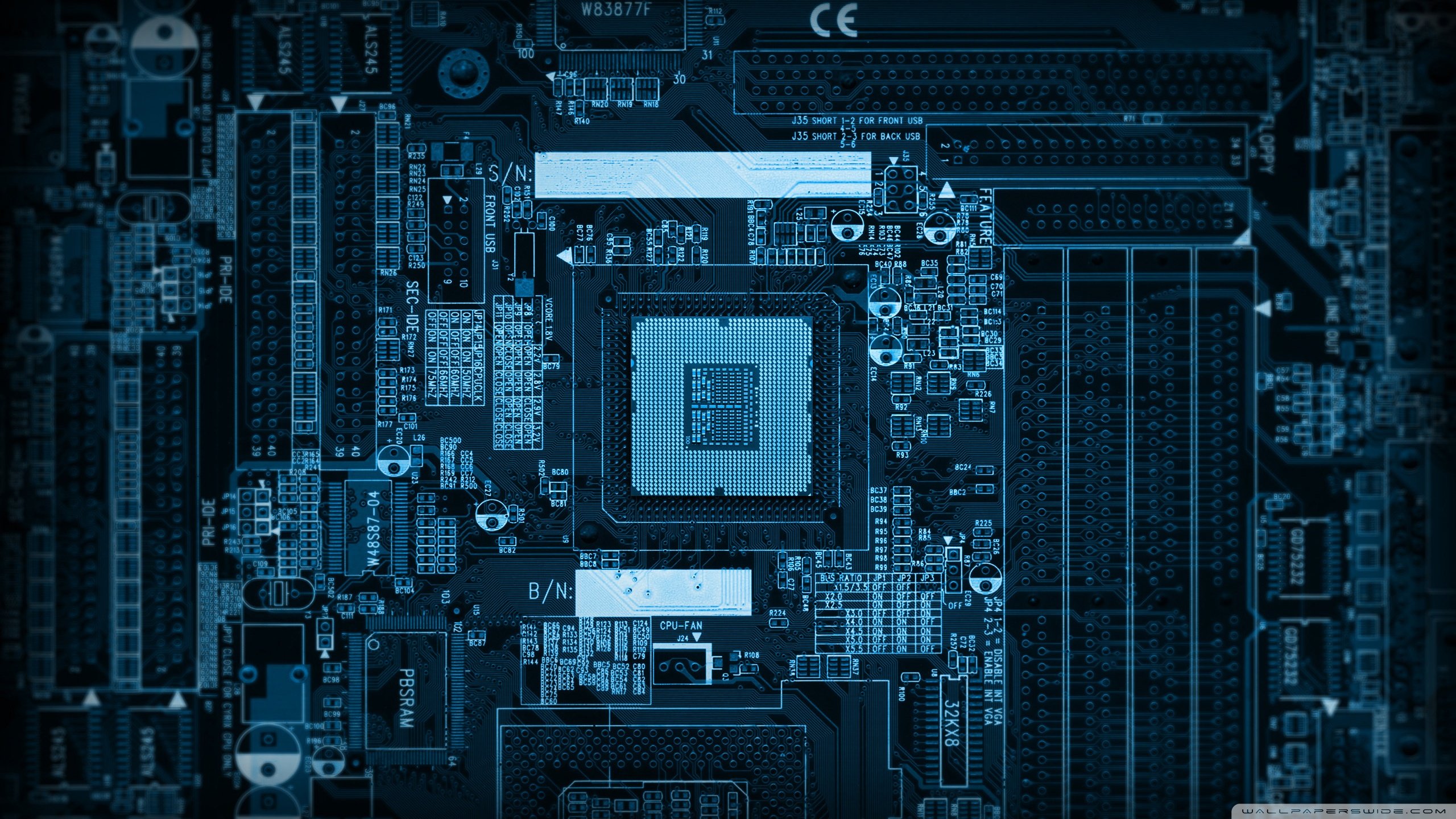 Blue Motherboard Wallpapers