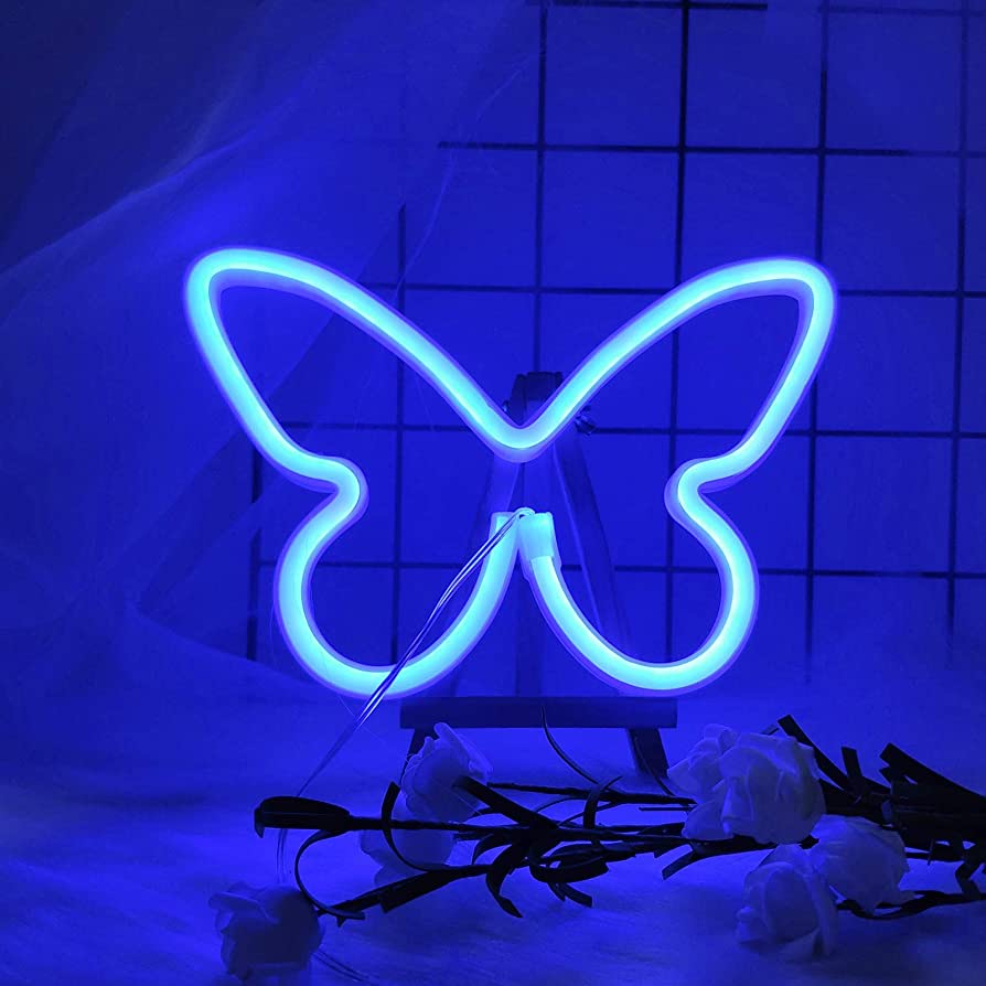 Blue Neon Butterfly Wallpapers