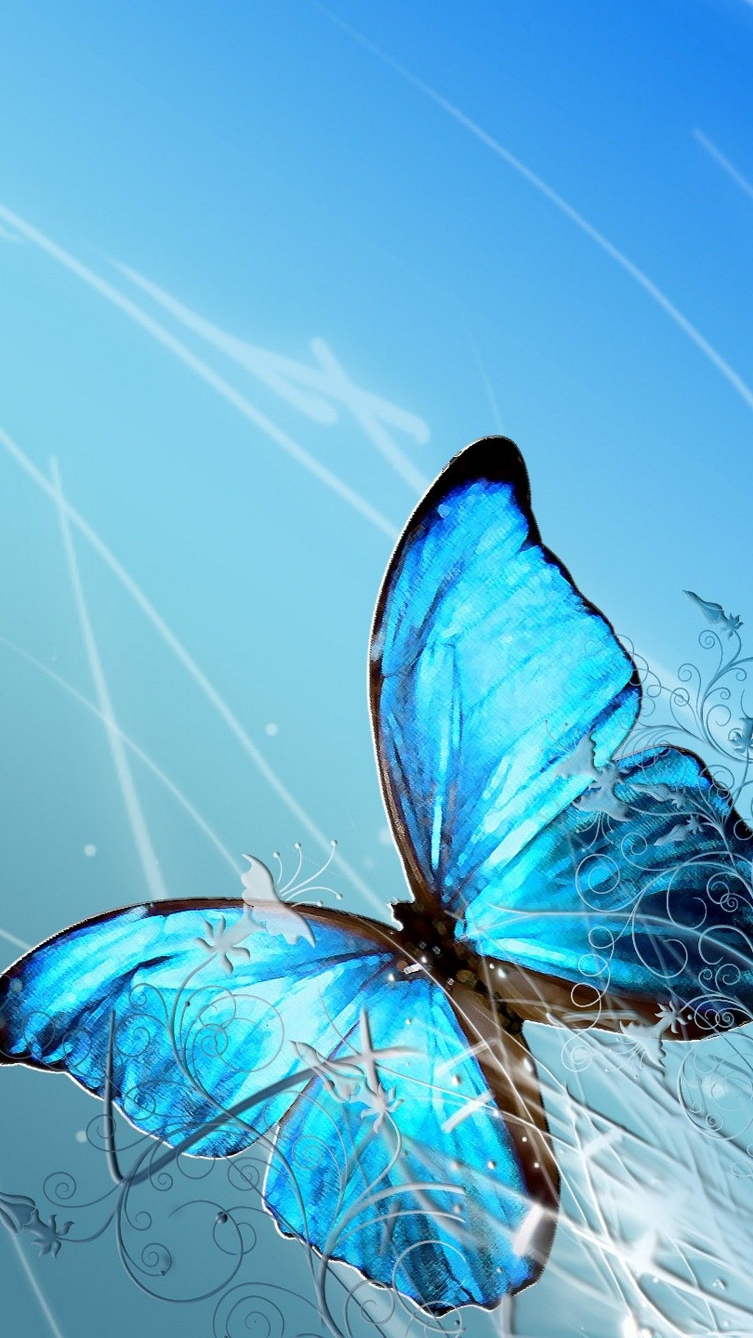 Blue Neon Butterfly Wallpapers