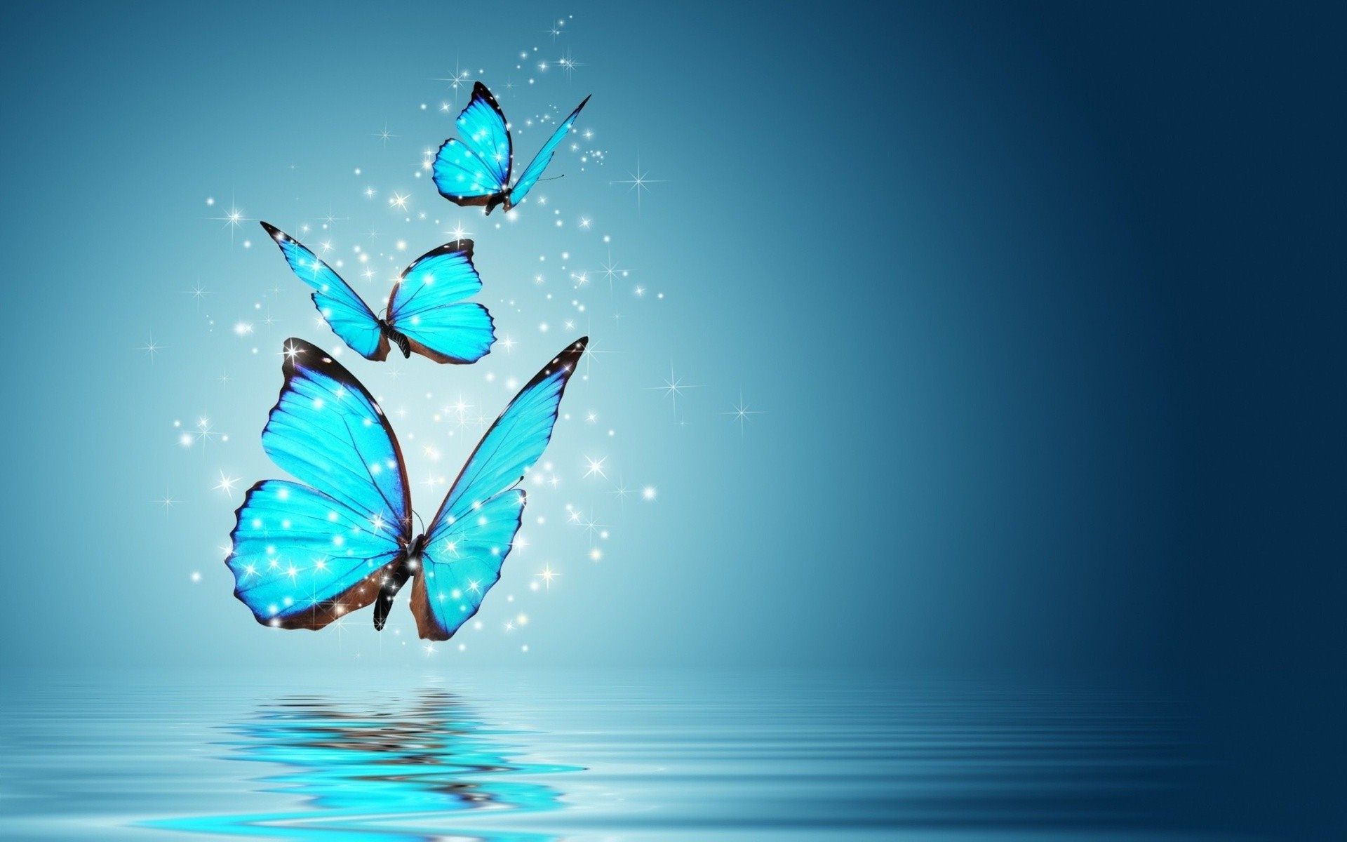 Blue Neon Butterfly Wallpapers