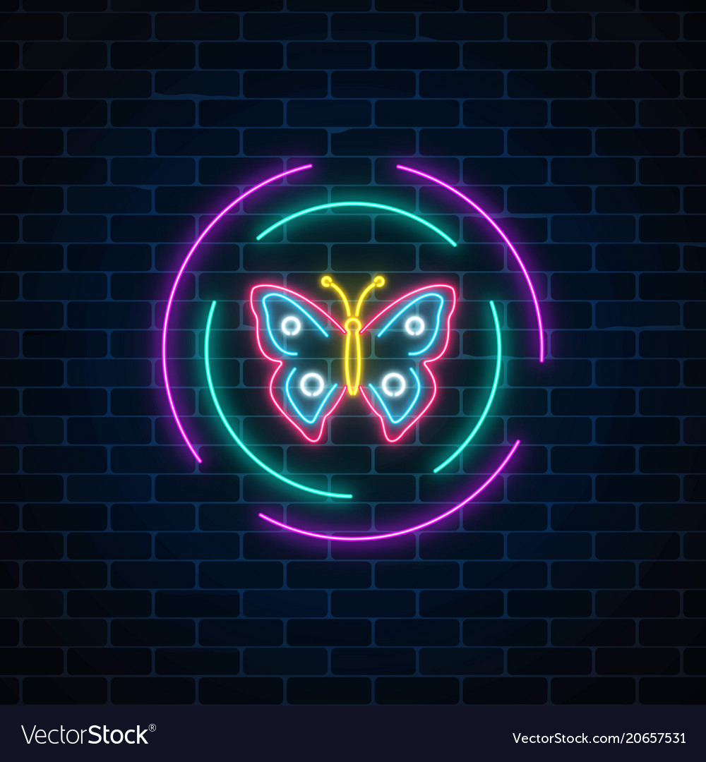 Blue Neon Butterfly Wallpapers