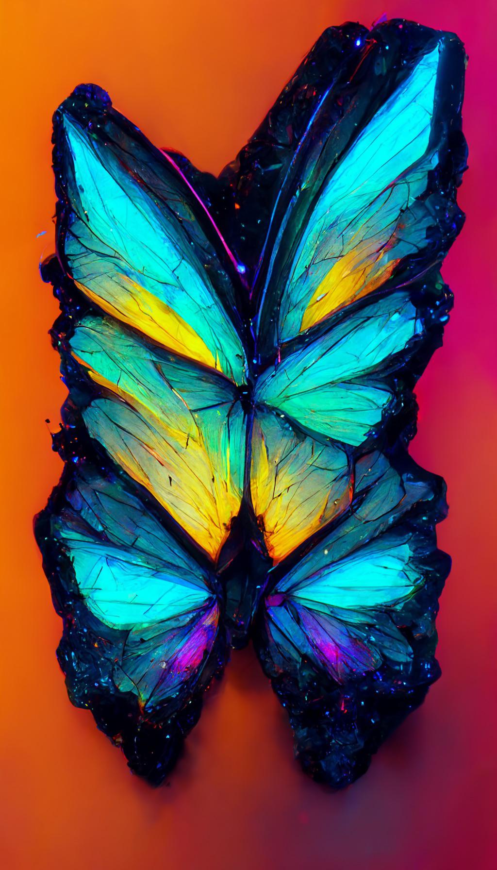 Blue Neon Butterfly Wallpapers