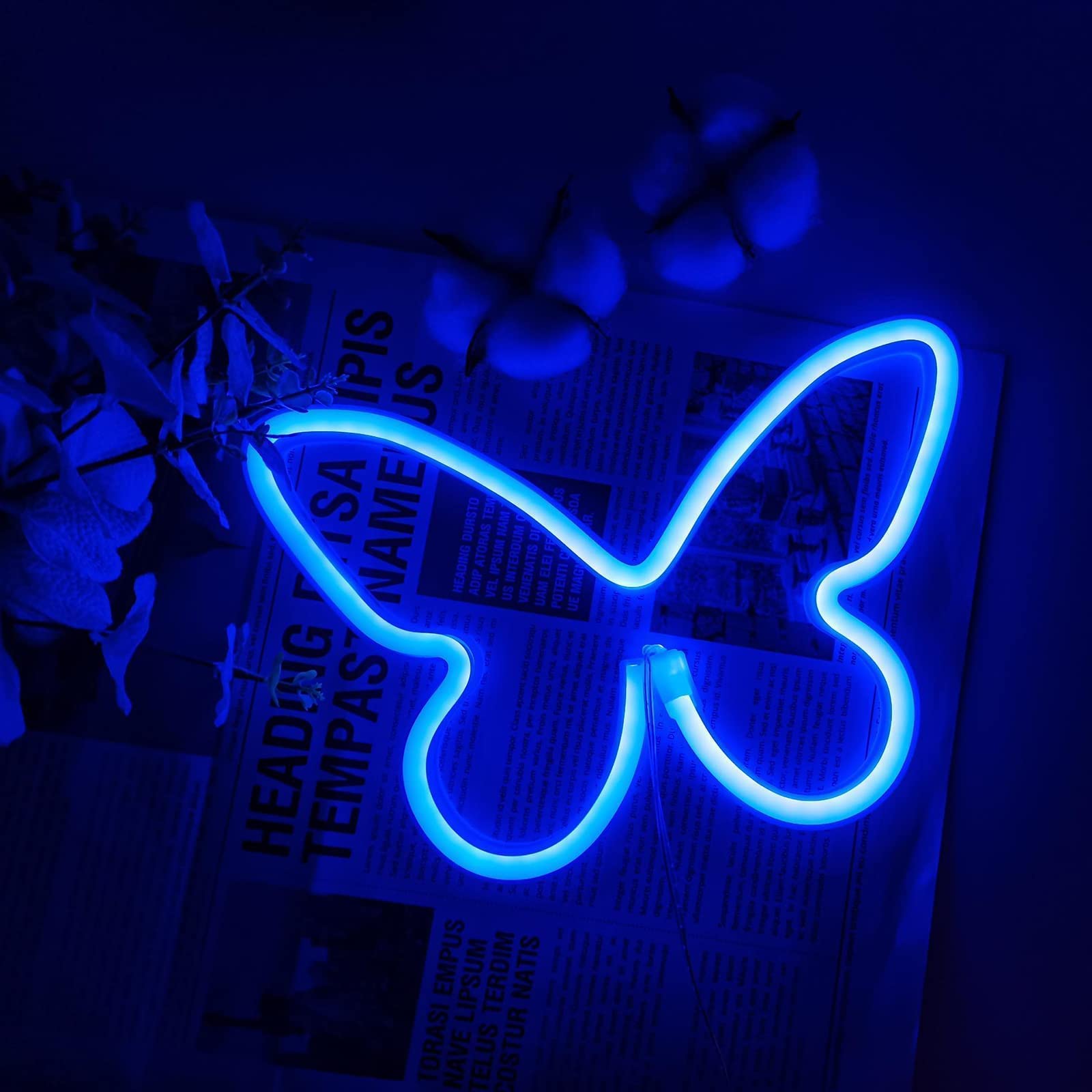 Blue Neon Butterfly Wallpapers