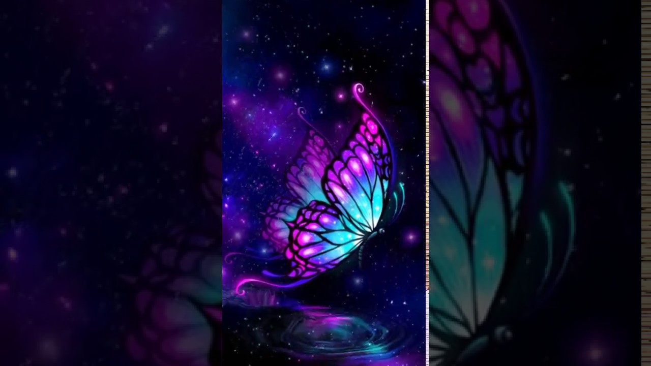 Blue Neon Butterfly Wallpapers