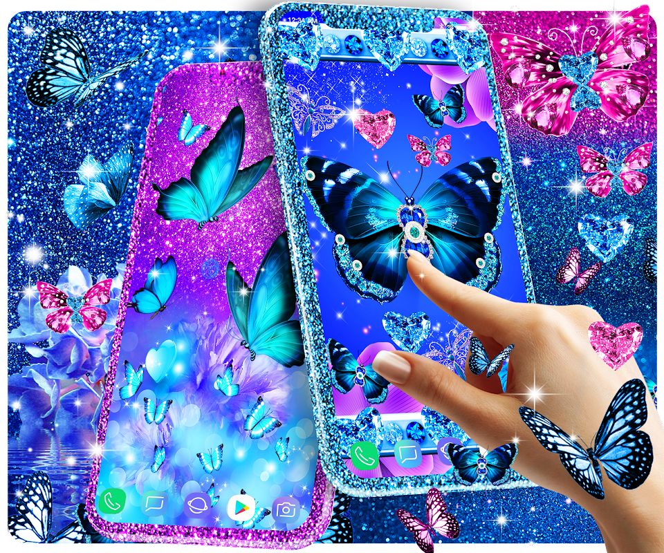 Blue Neon Butterfly Wallpapers