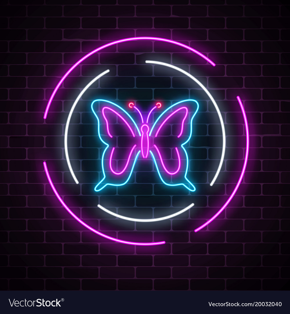 Blue Neon Butterfly Wallpapers