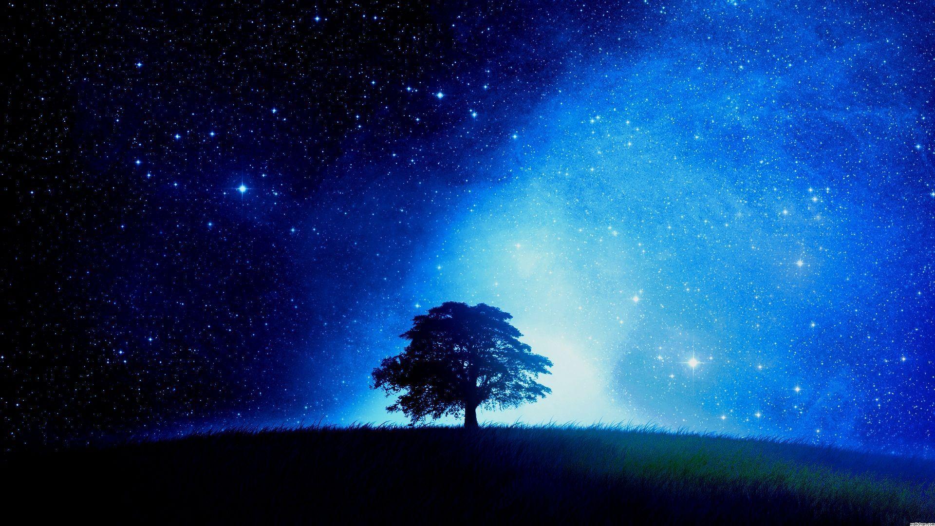 Blue Night Sky Wallpapers