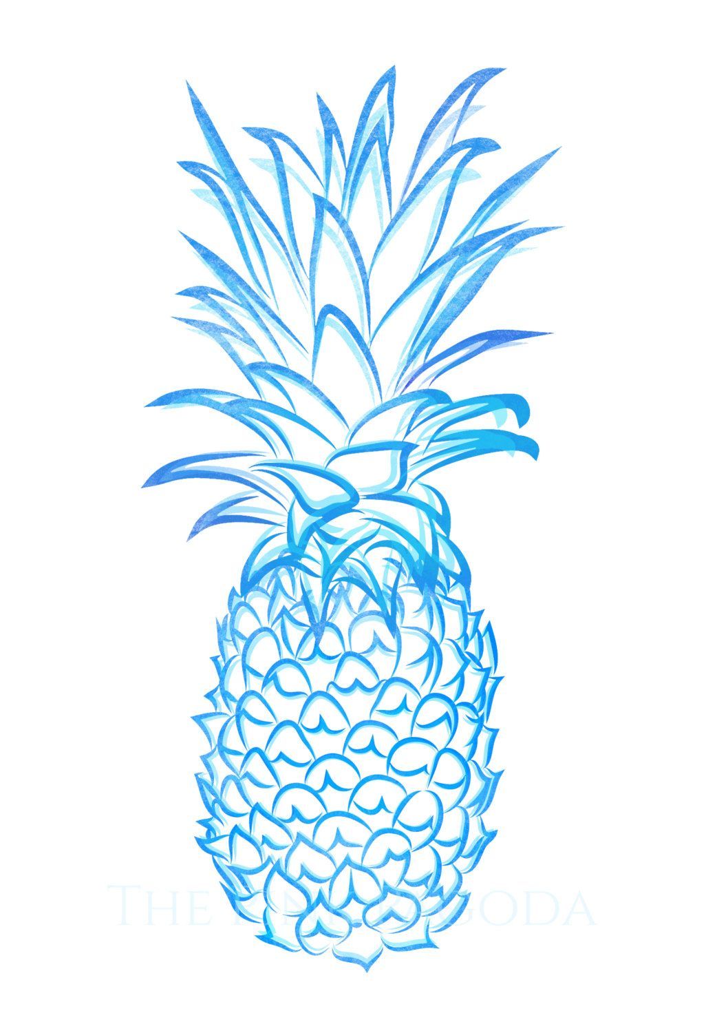 Blue Pineapple Wallpapers