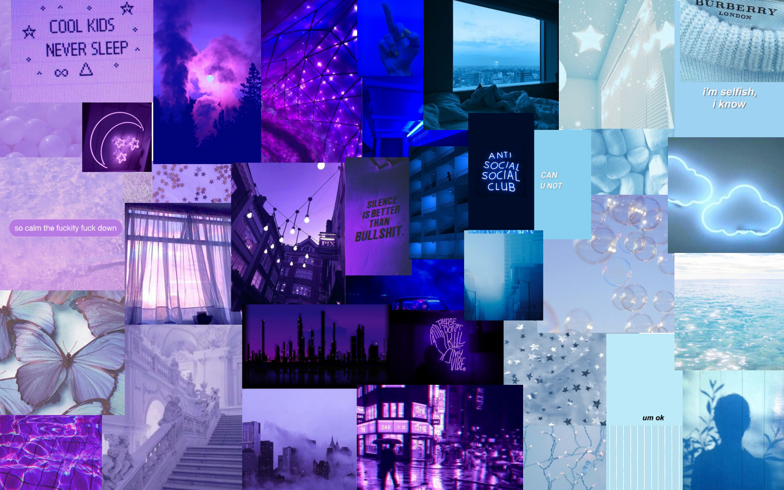 Blue Purple Aesthetic Wallpapers