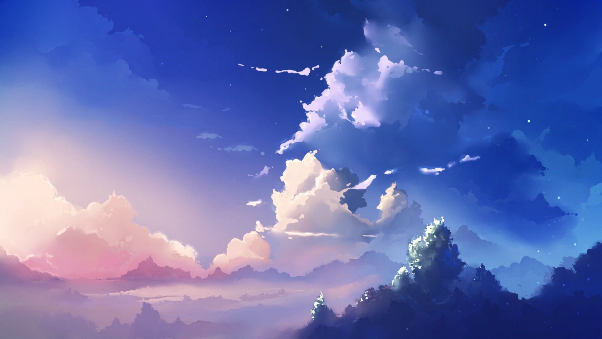 Blue Skies Art Wallpapers