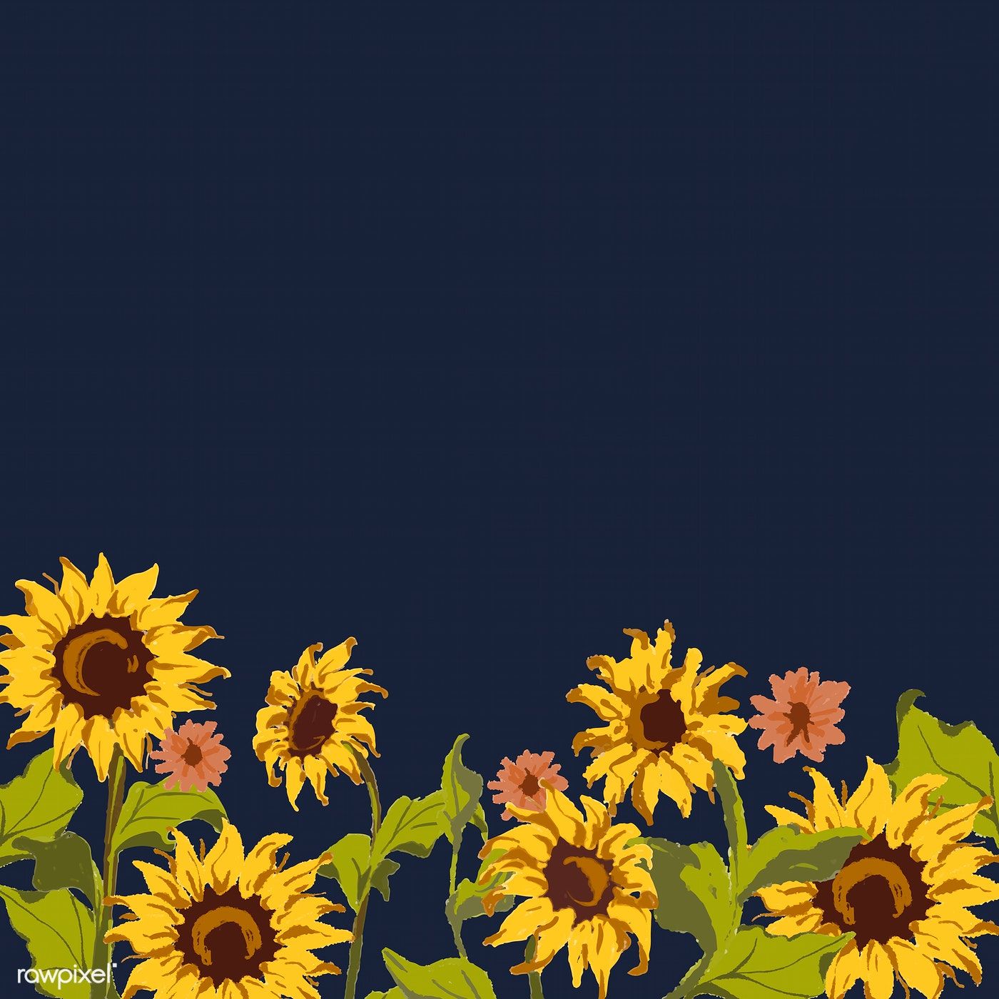 Blue Sunflower Wallpapers