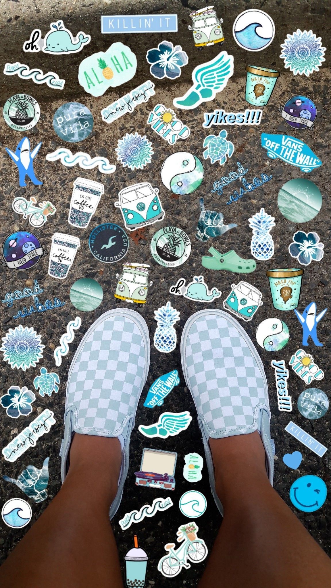 Blue Vans Aesthetic Wallpapers