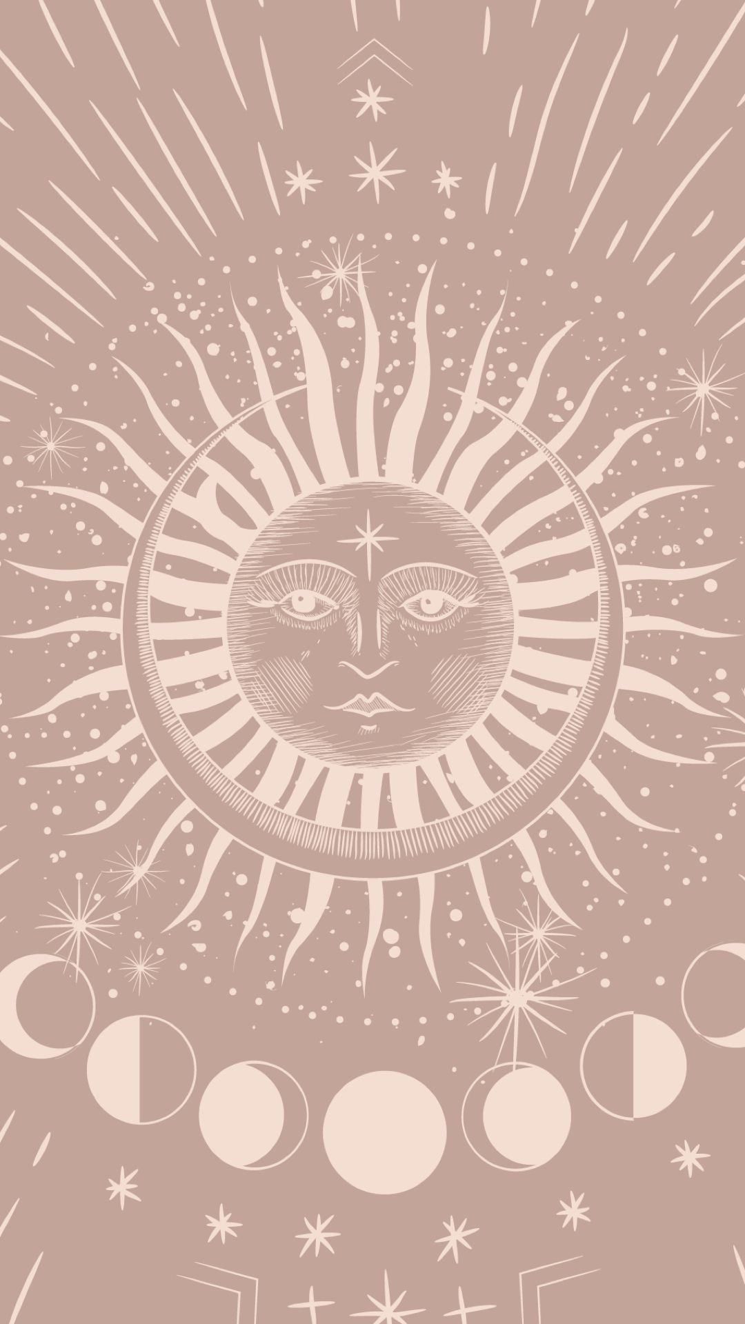 Boho Sun And Moon Wallpapers