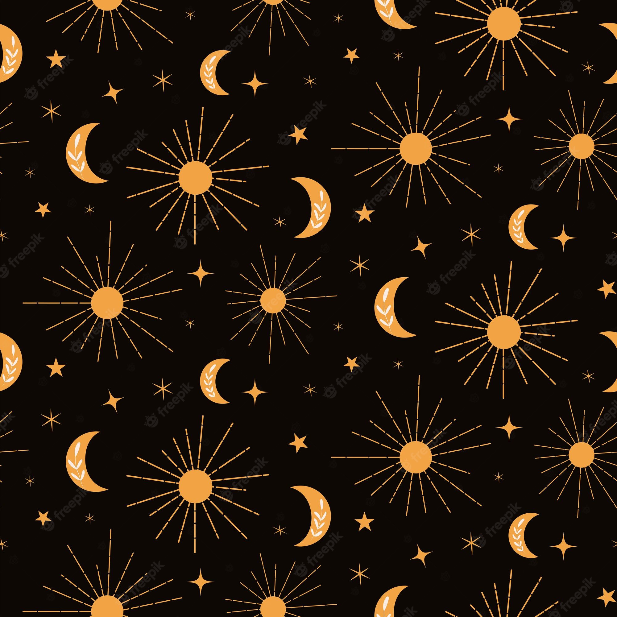 Boho Sun And Moon Wallpapers