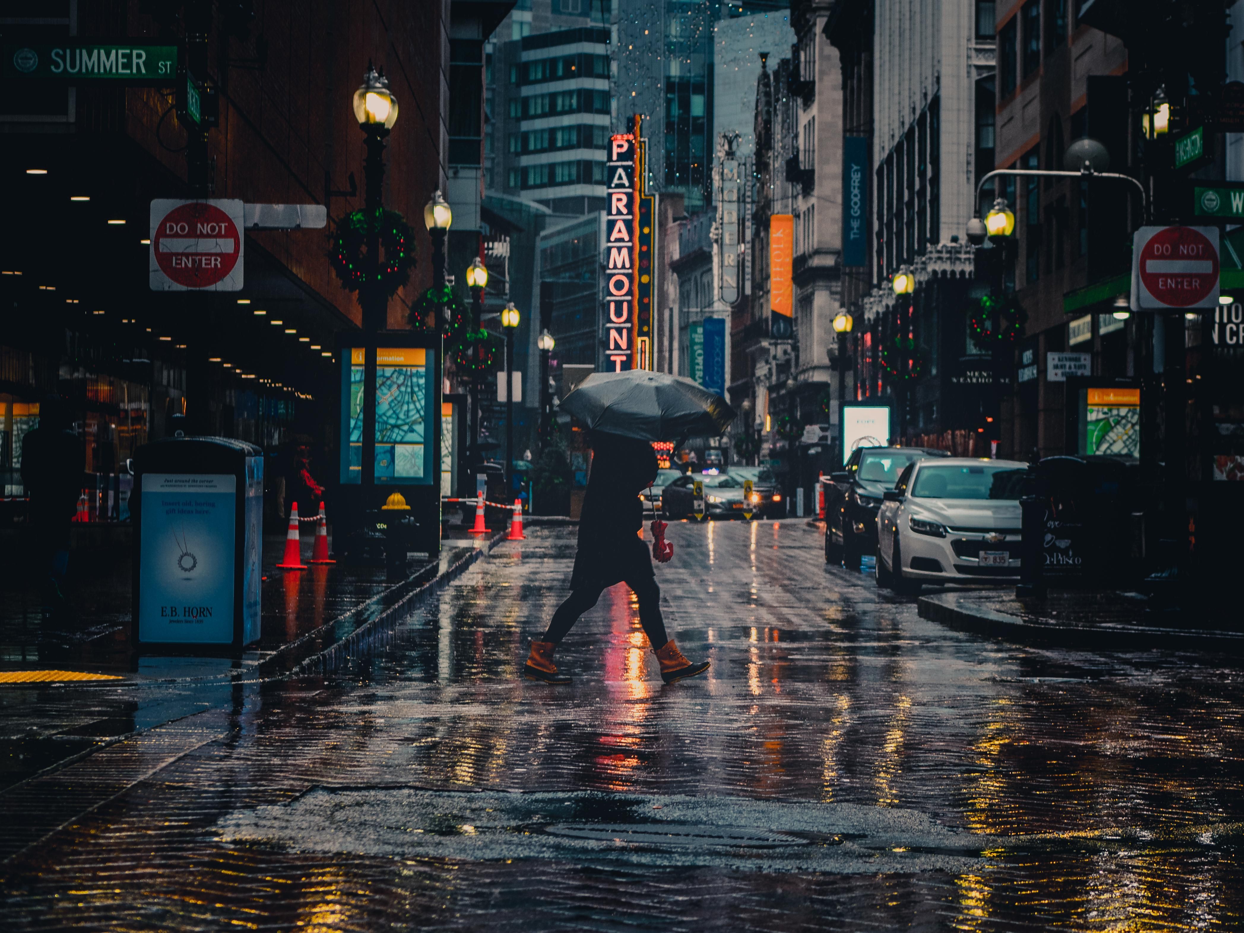 Boston Streets Night Wallpapers