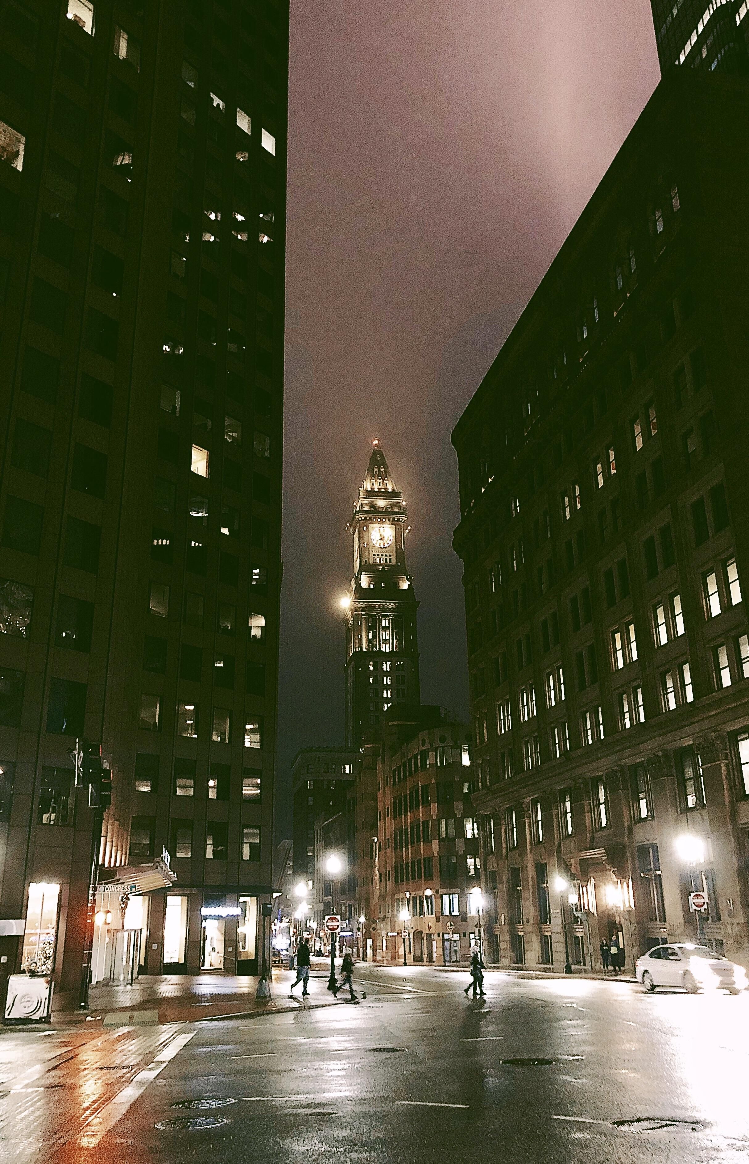 Boston Streets Night Wallpapers