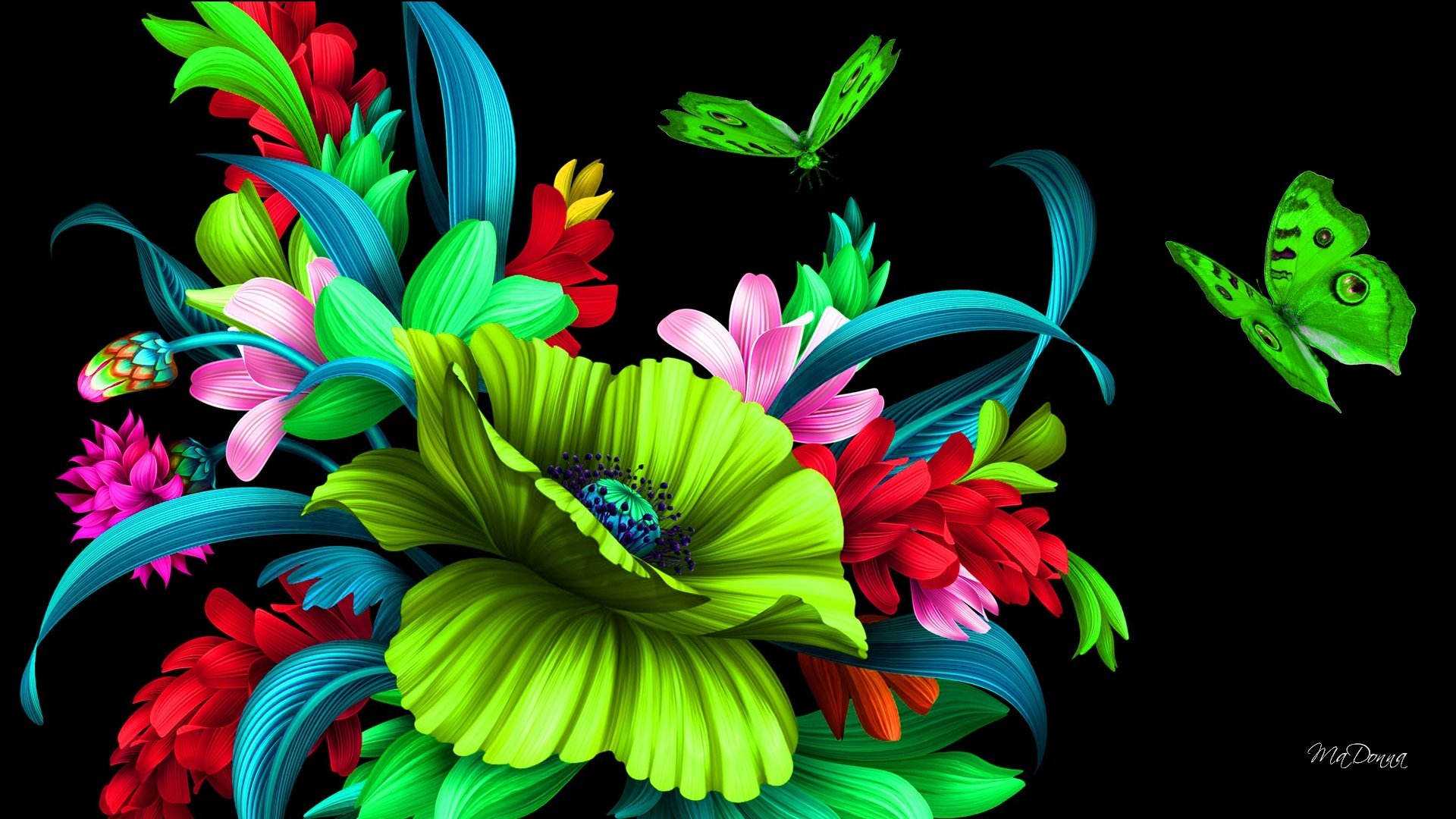 Bright Flowers Wallpapers