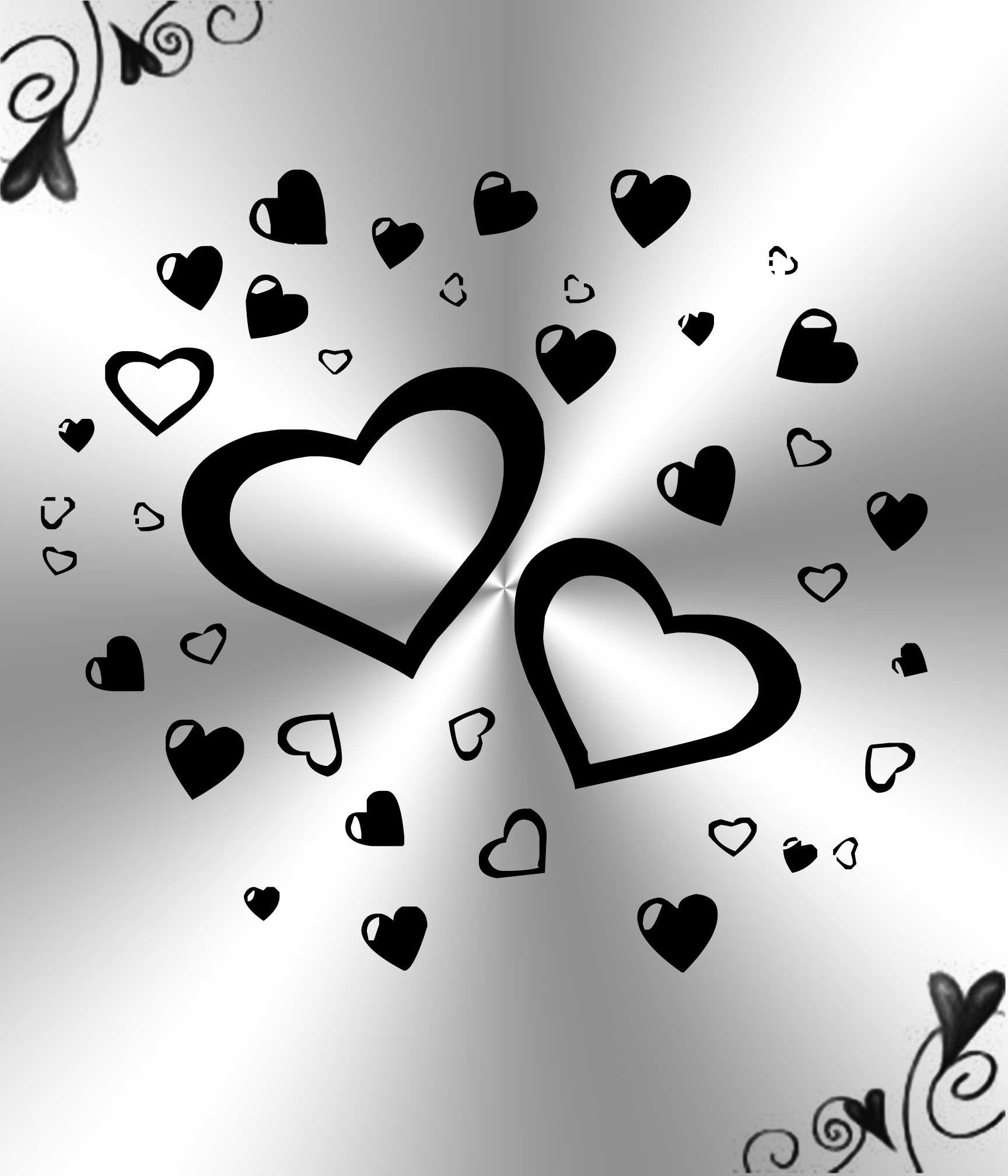 Broken Heart Black And White Wallpapers