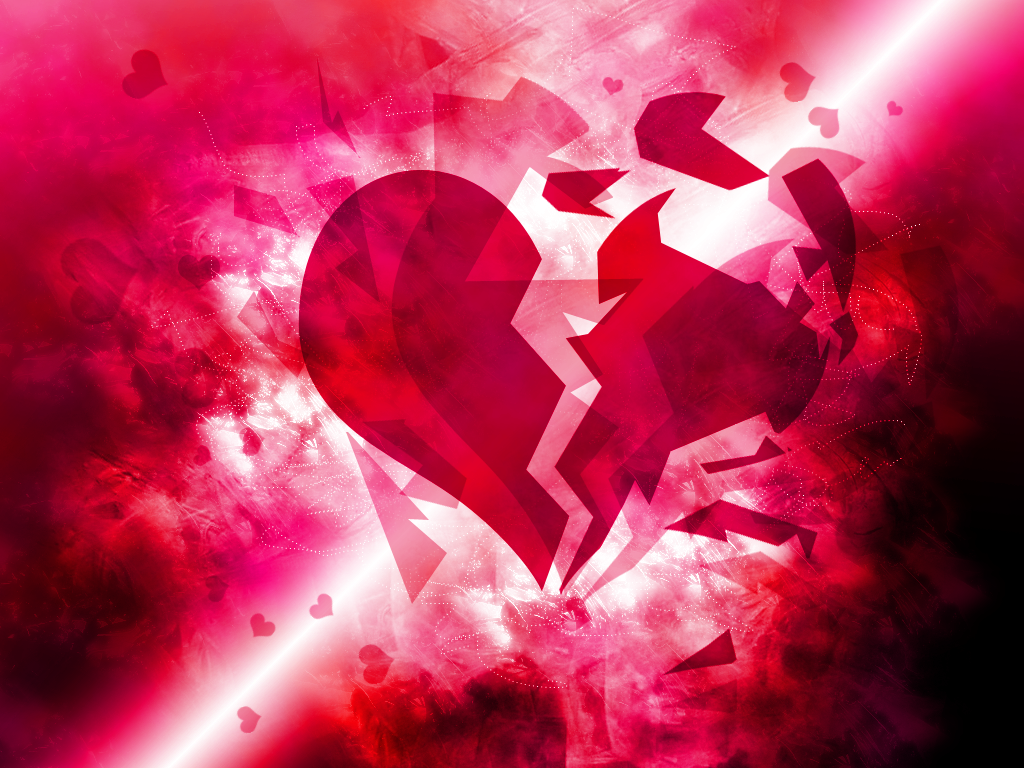 Broken Heart Pink Wallpapers