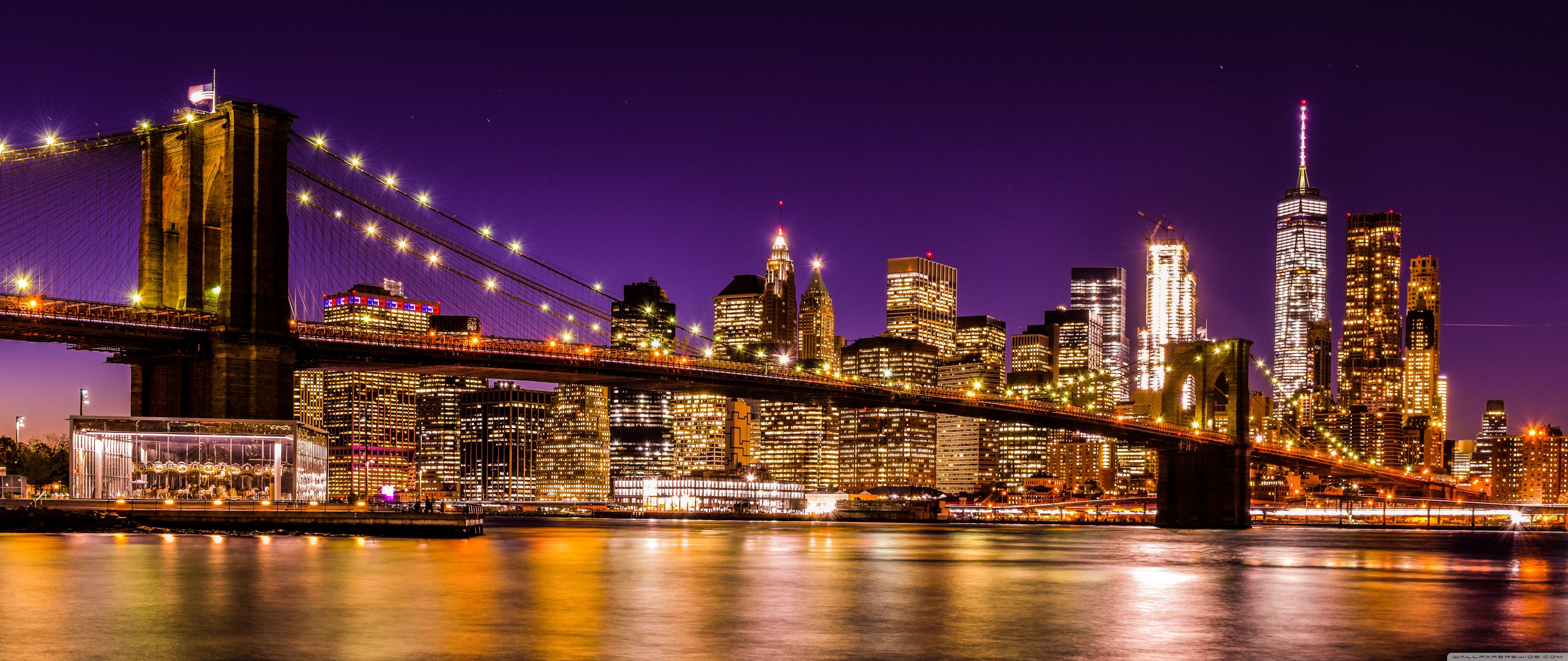 Brooklyn Bridge At Night Wallpapers