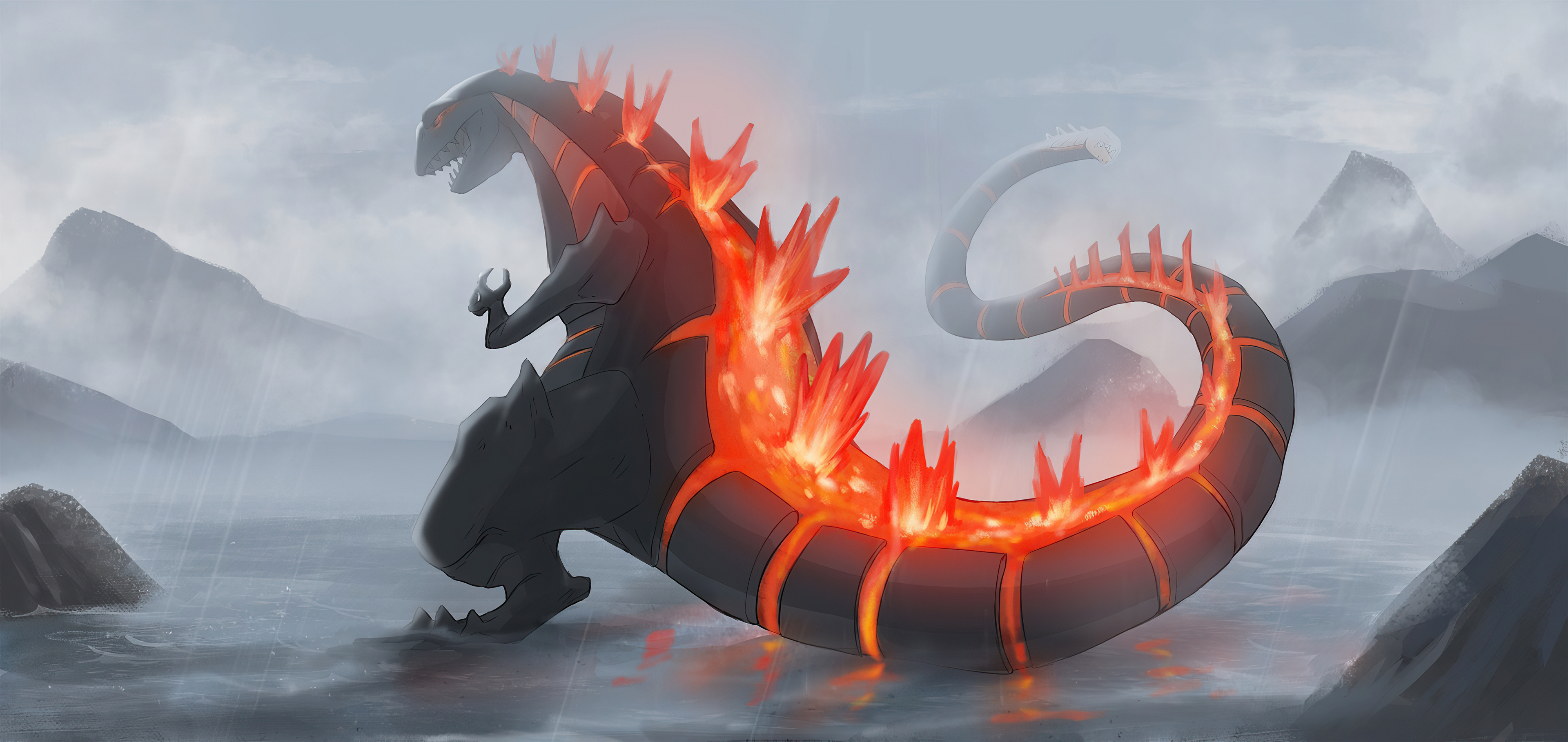 Burning Godzilla Wallpapers