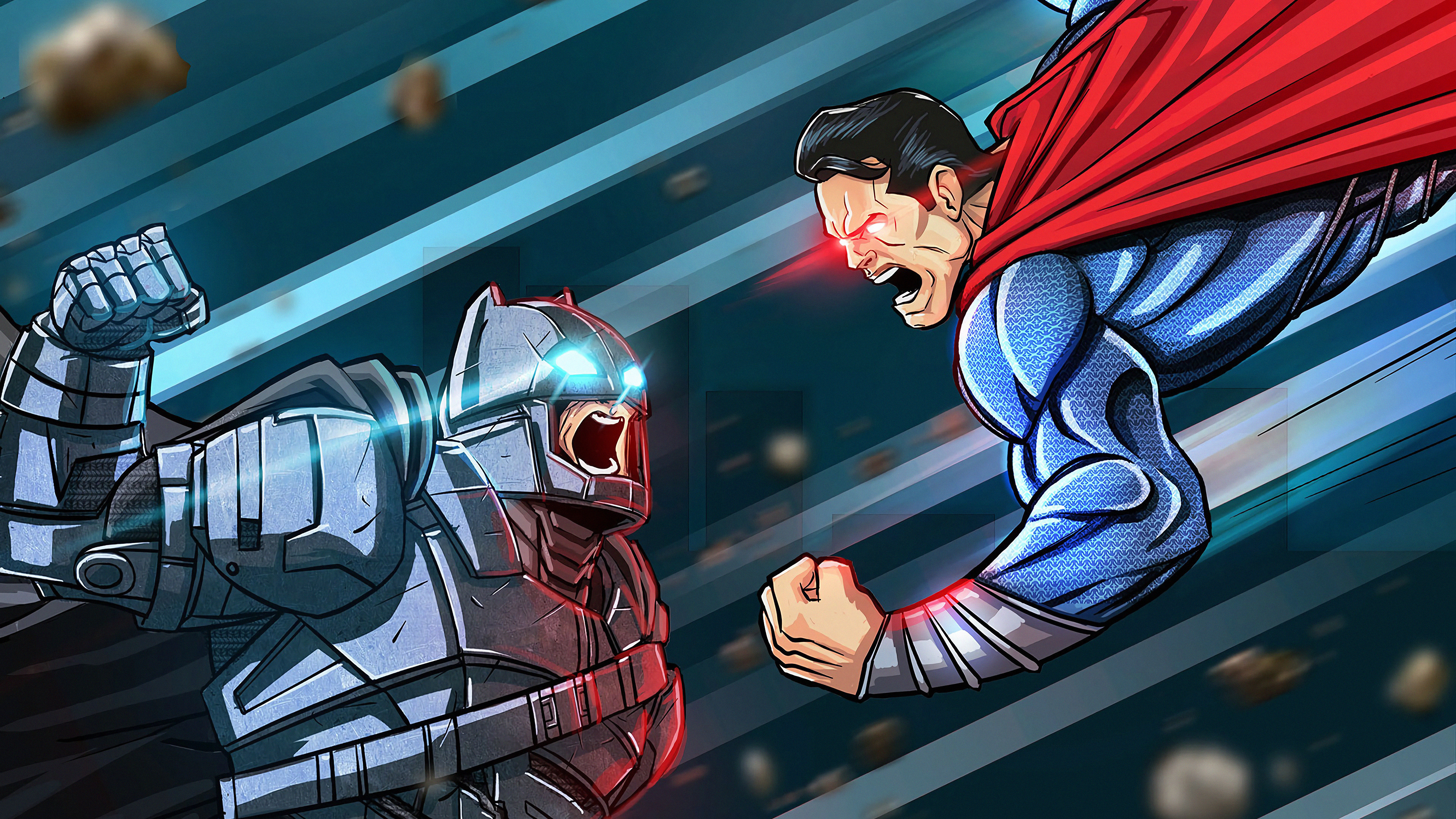 Cartoon Batman Vs Superman Wallpapers