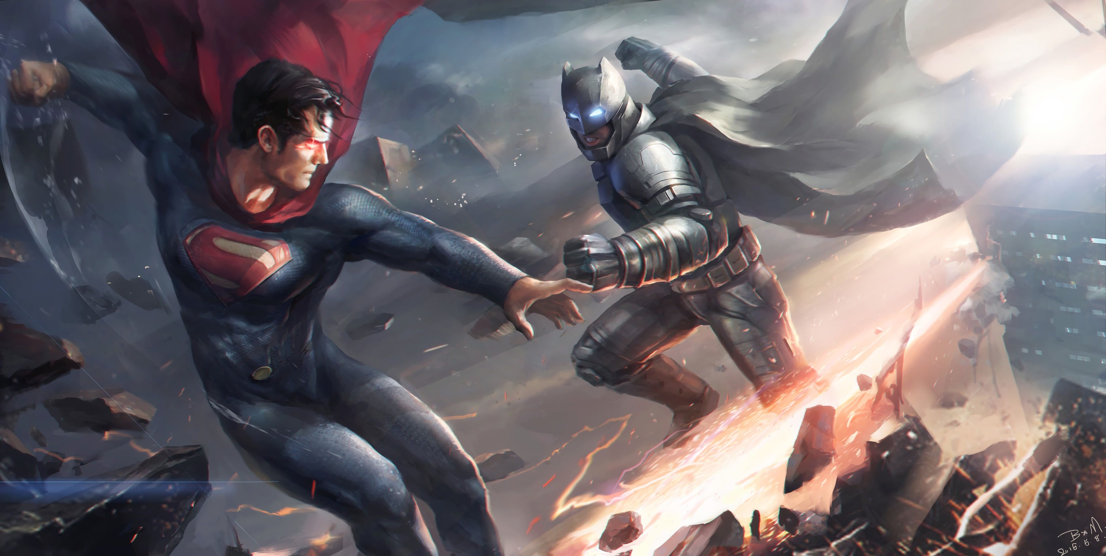 Cartoon Batman Vs Superman Wallpapers