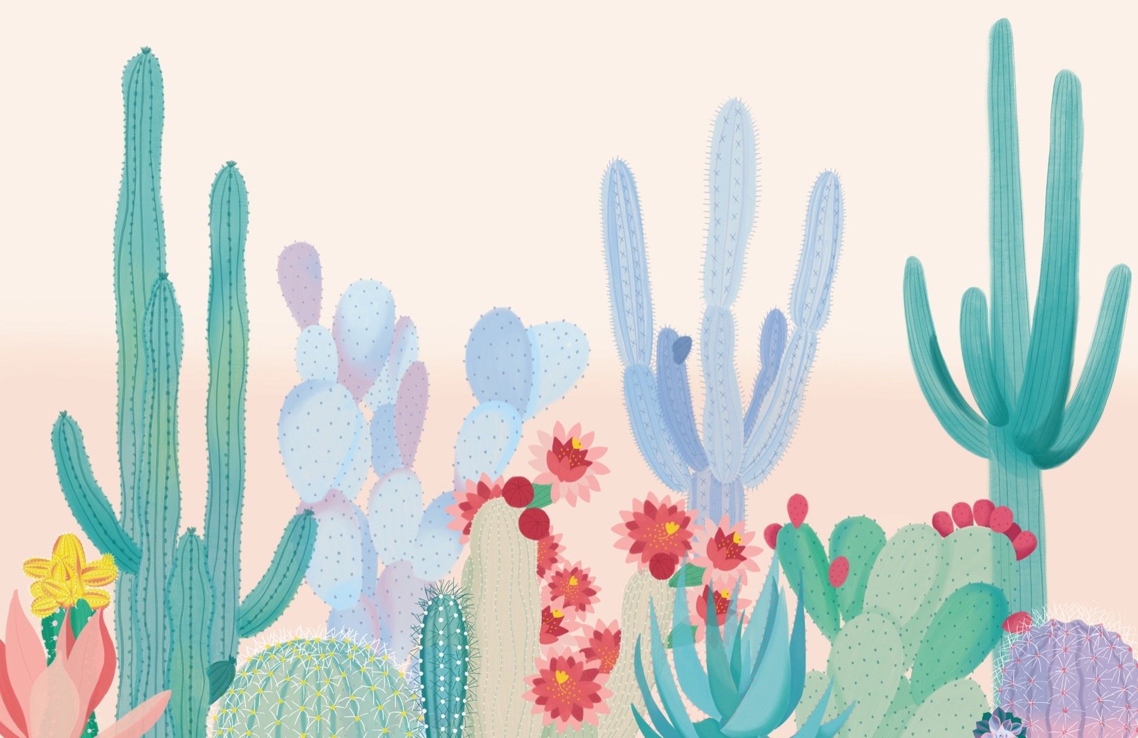 Cartoon Cactus Wallpapers