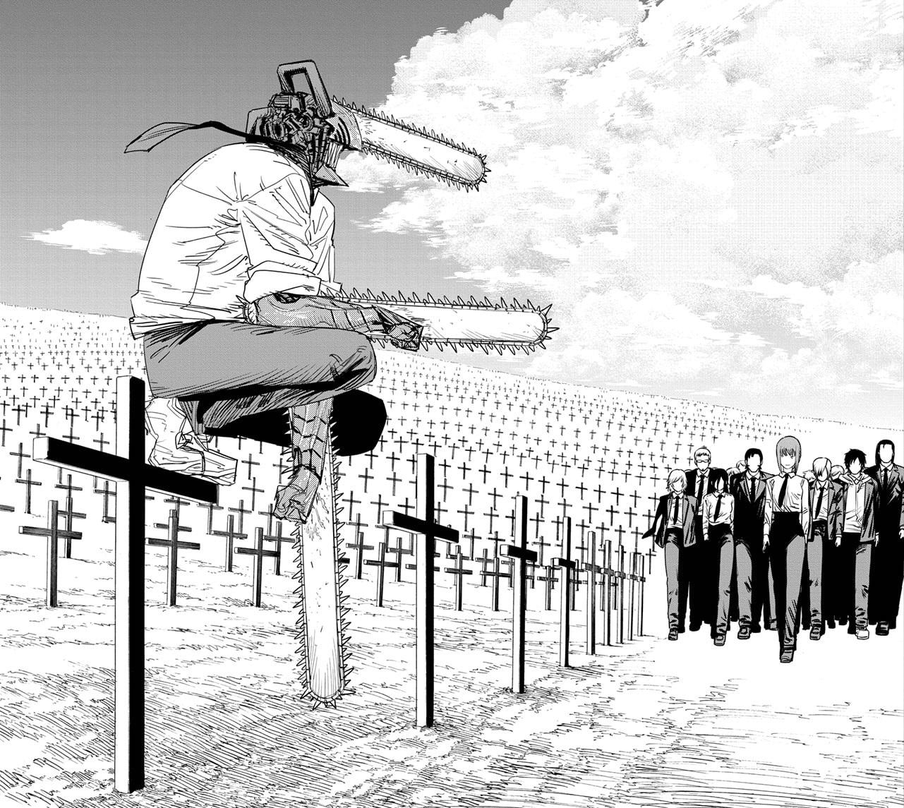 Chainsaw Man Panels Wallpapers