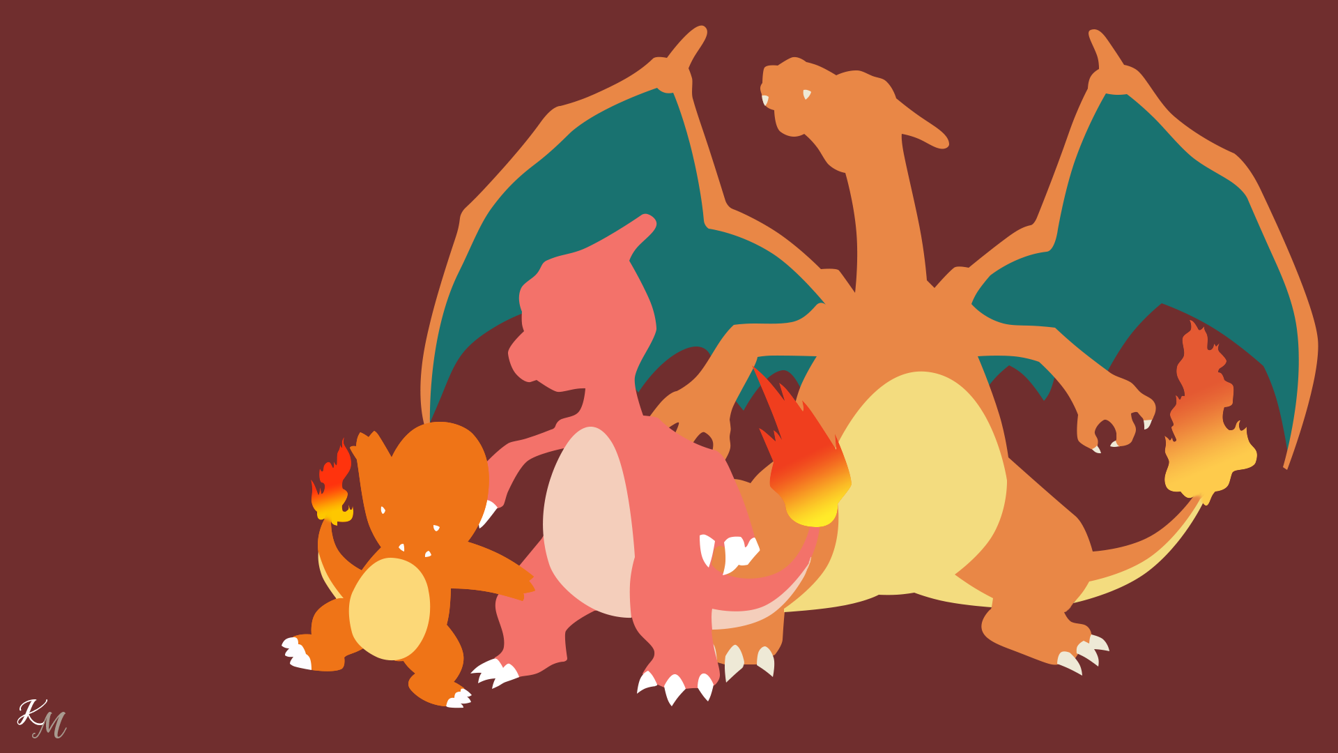 Charmander Charmeleon Charizard Wallpapers