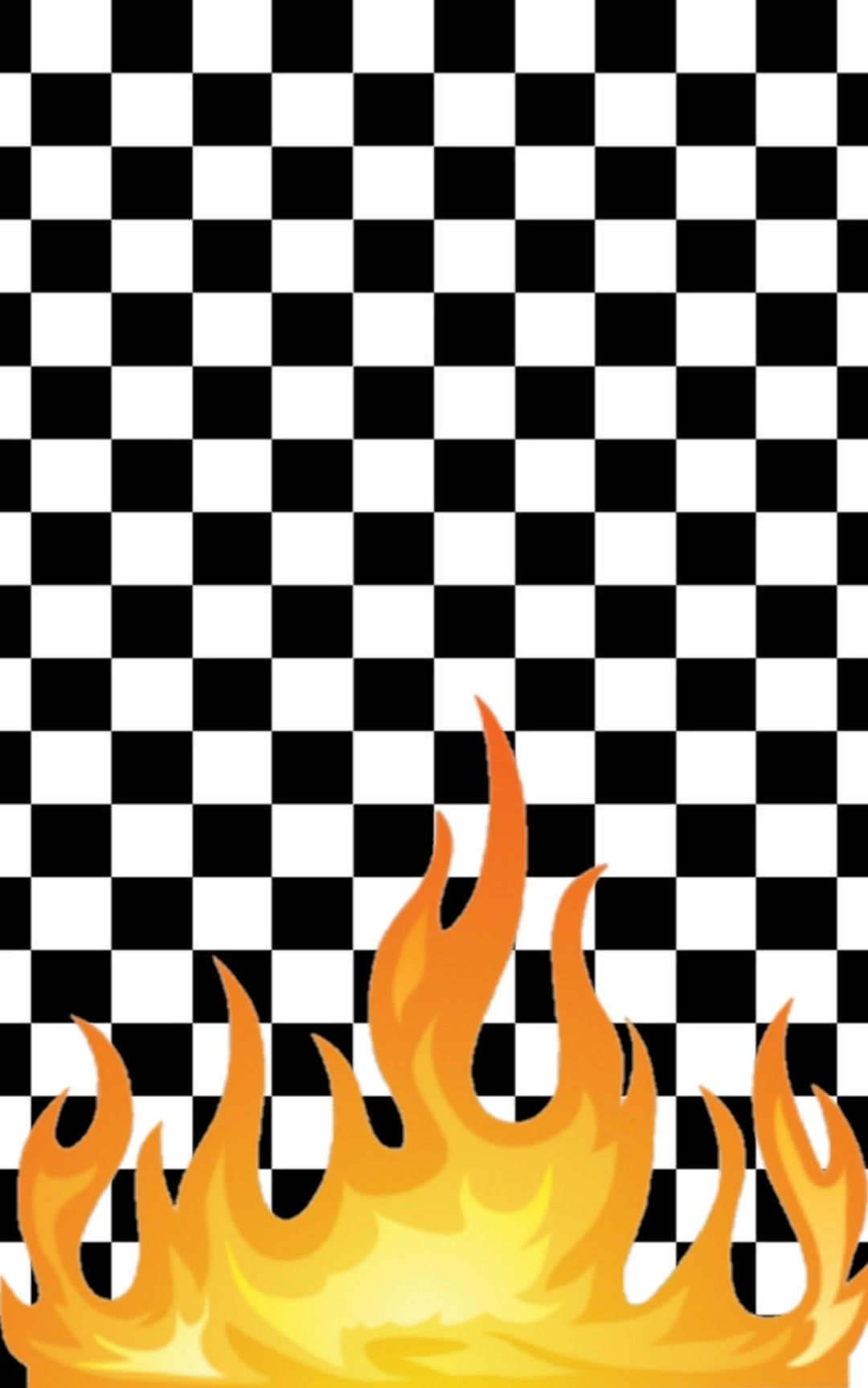 Checkered With Flames Wallpapers