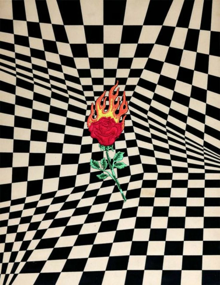 Checkered With Flames Wallpapers