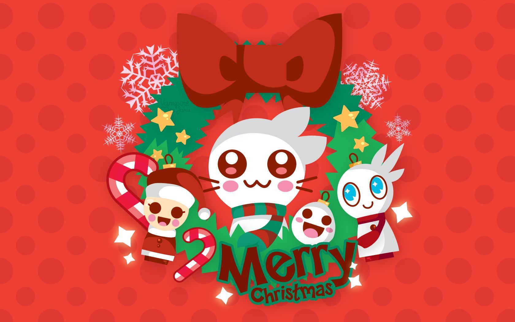 Chibi Anime Christmas Wallpapers