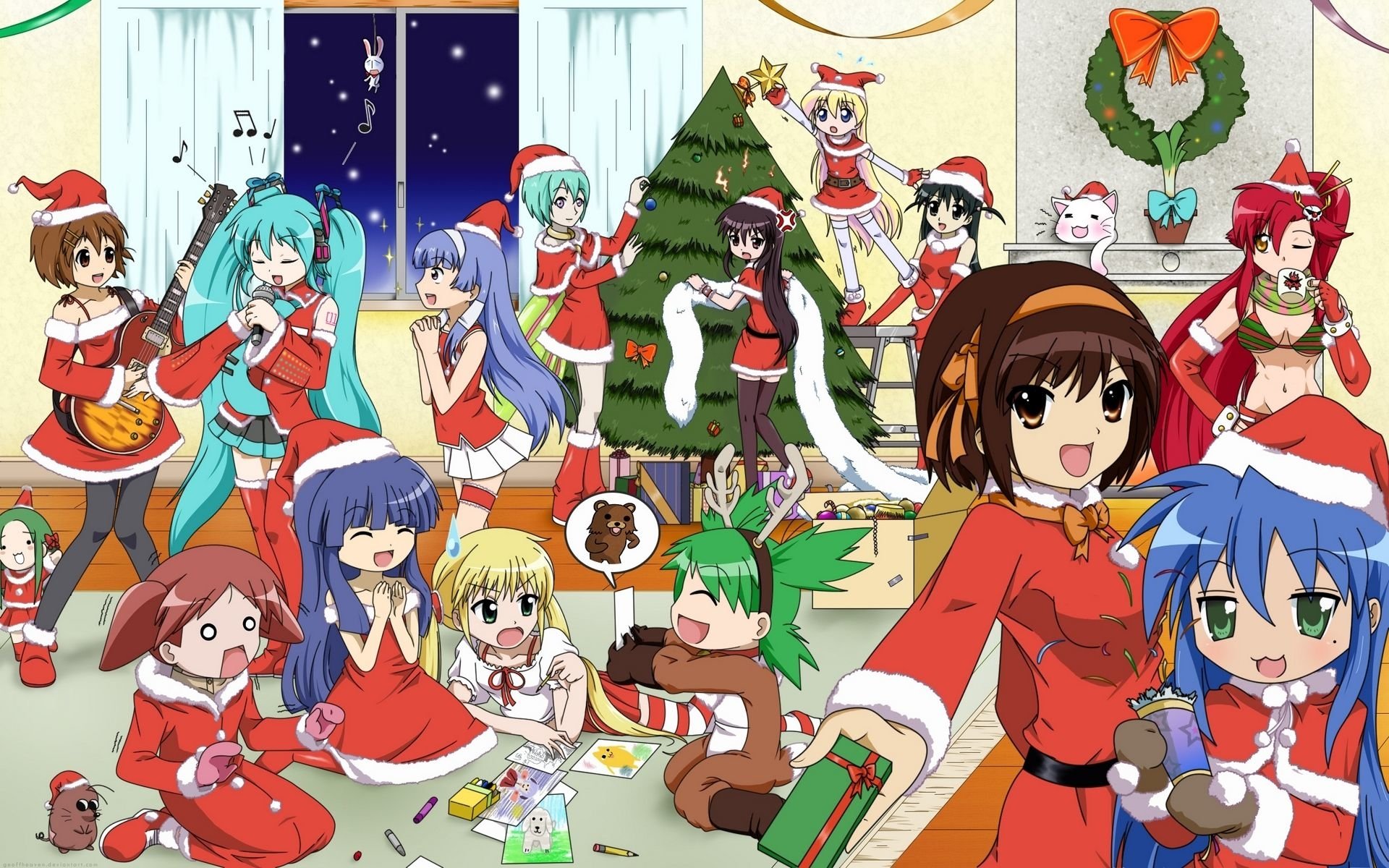 Chibi Anime Christmas Wallpapers