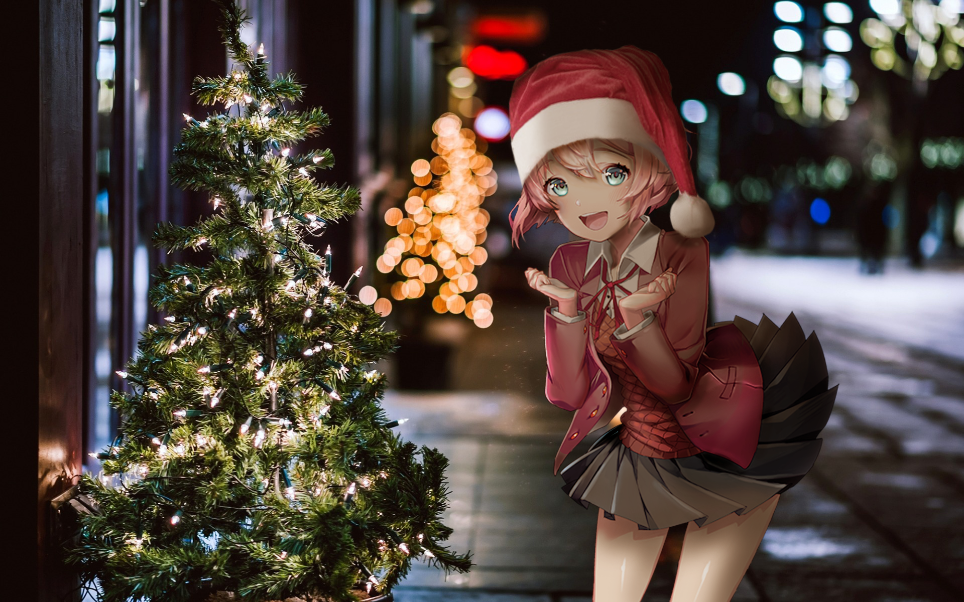 Chibi Anime Christmas Wallpapers