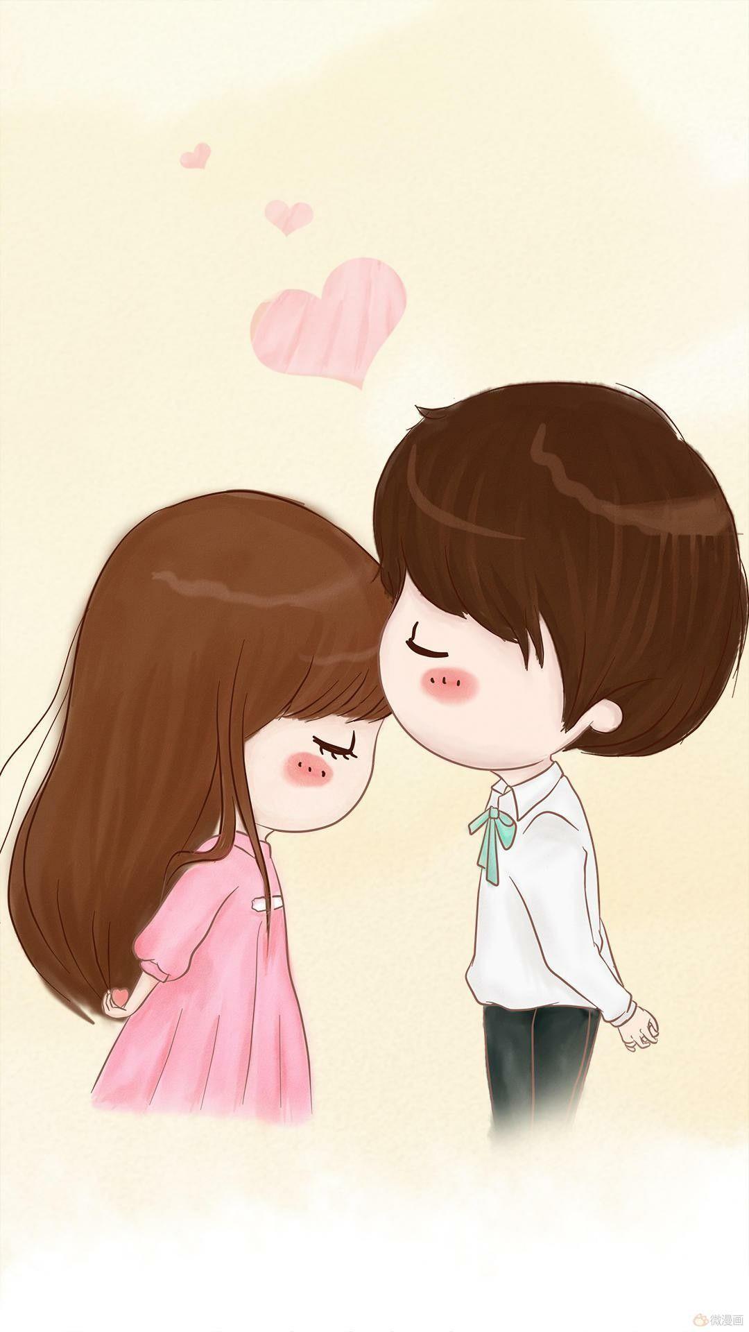 Chibi Cute Couple Cartoon Wallpapers