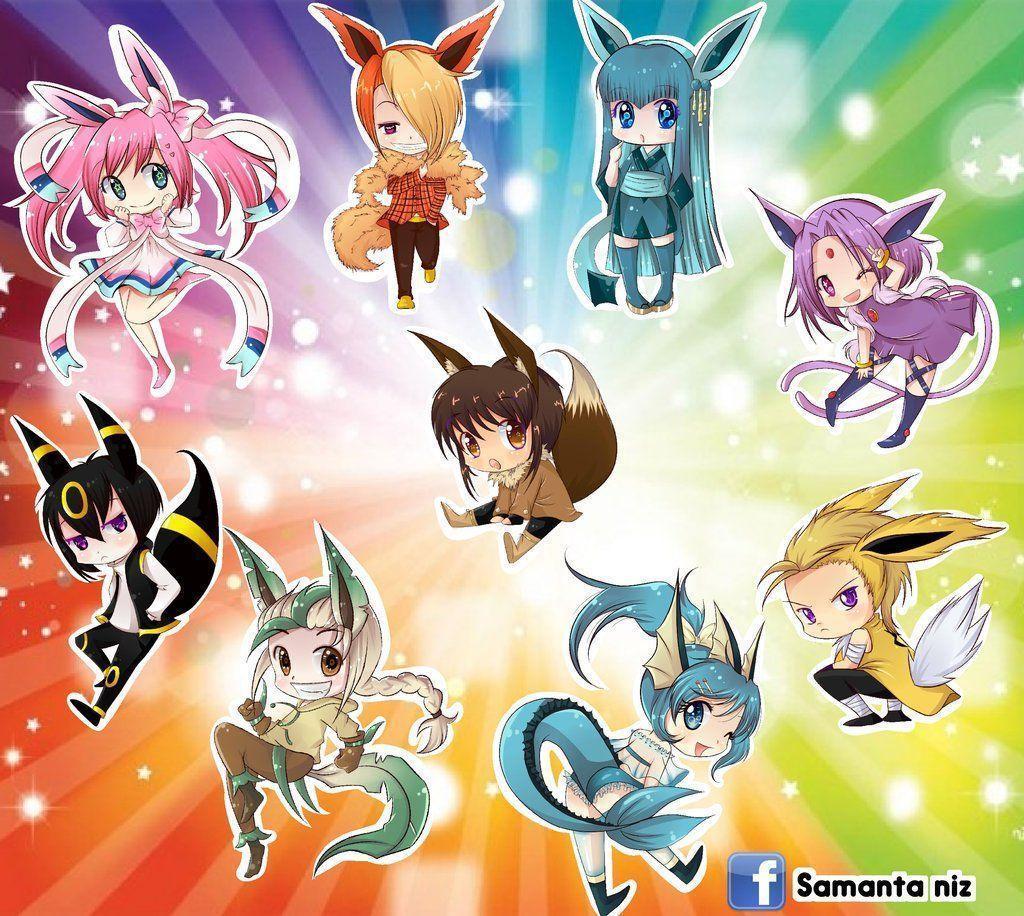 Chibi Eeveelutions Human Wallpapers