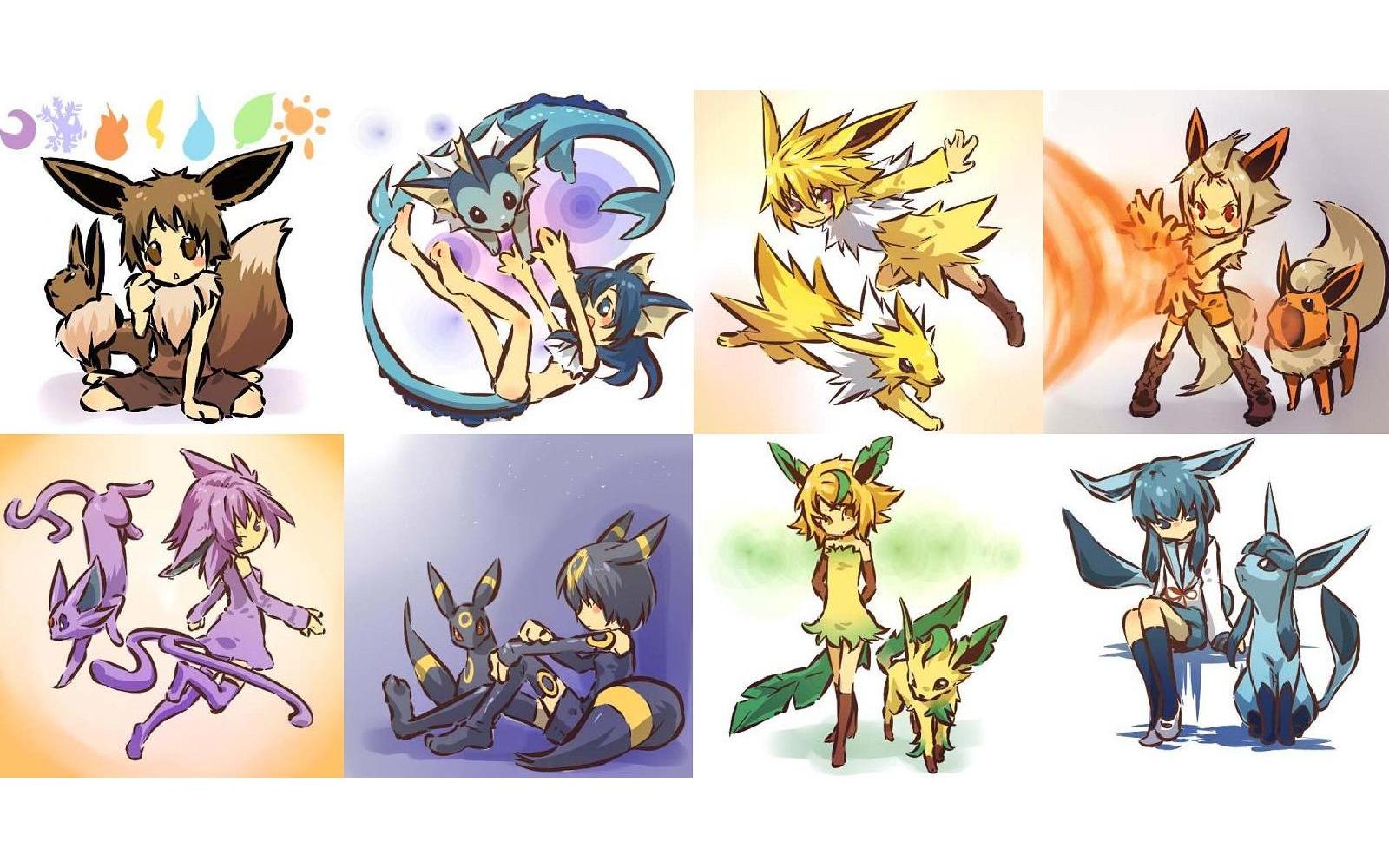 Chibi Eeveelutions Human Wallpapers