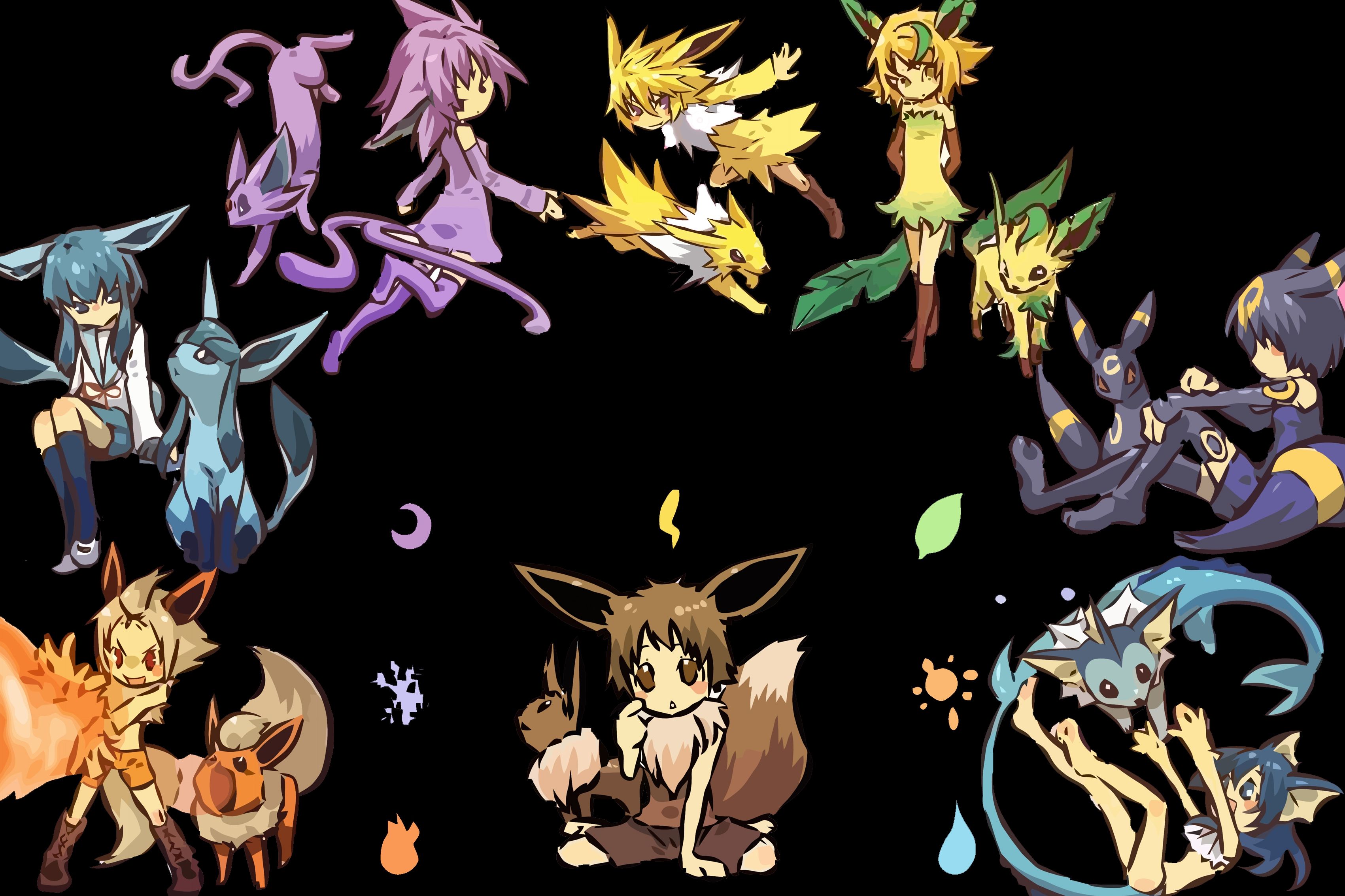 Chibi Eeveelutions Human Wallpapers