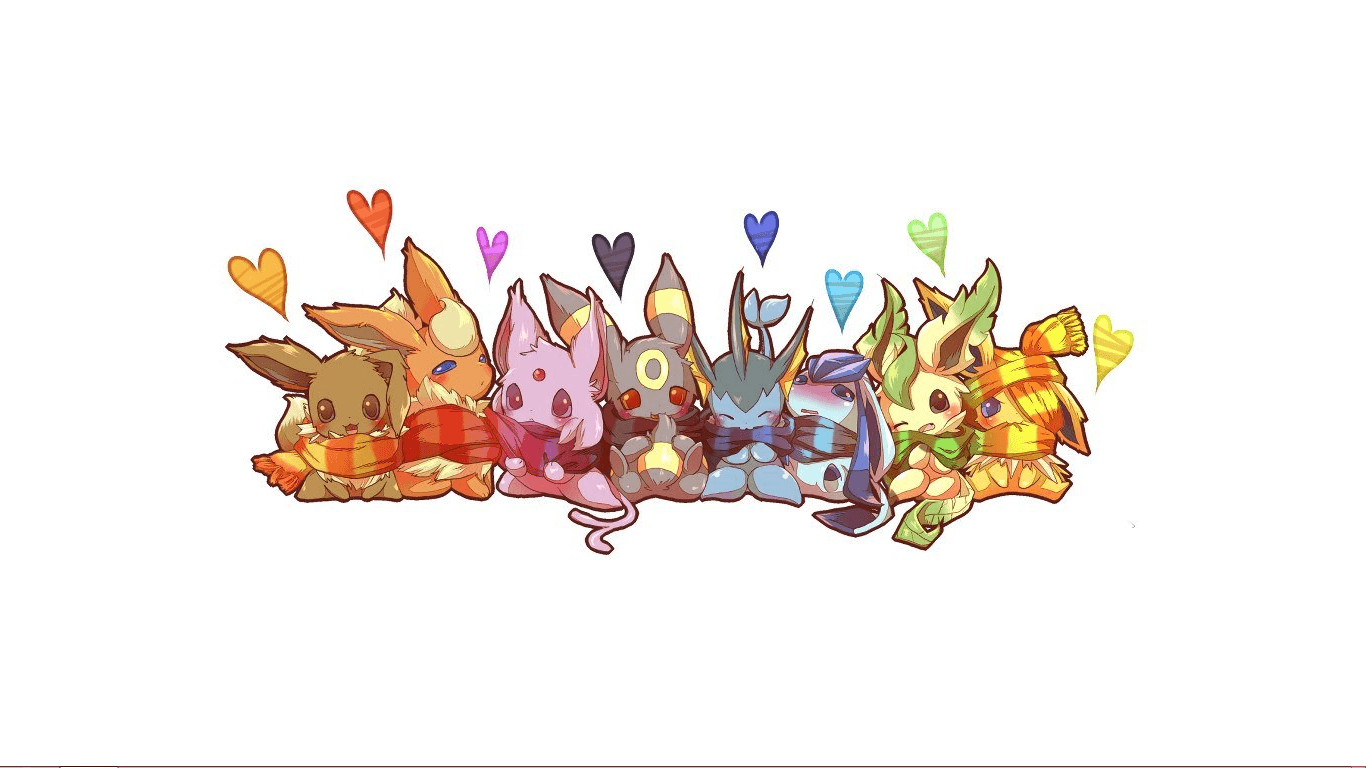 Chibi Eeveelutions Human Wallpapers