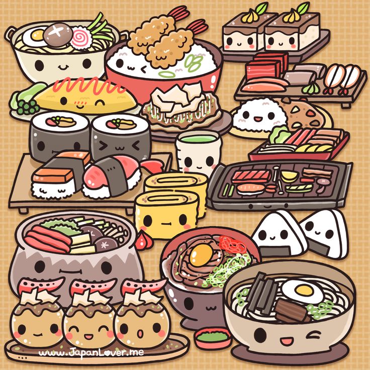 Chibi Kawaii Food Wallpapers