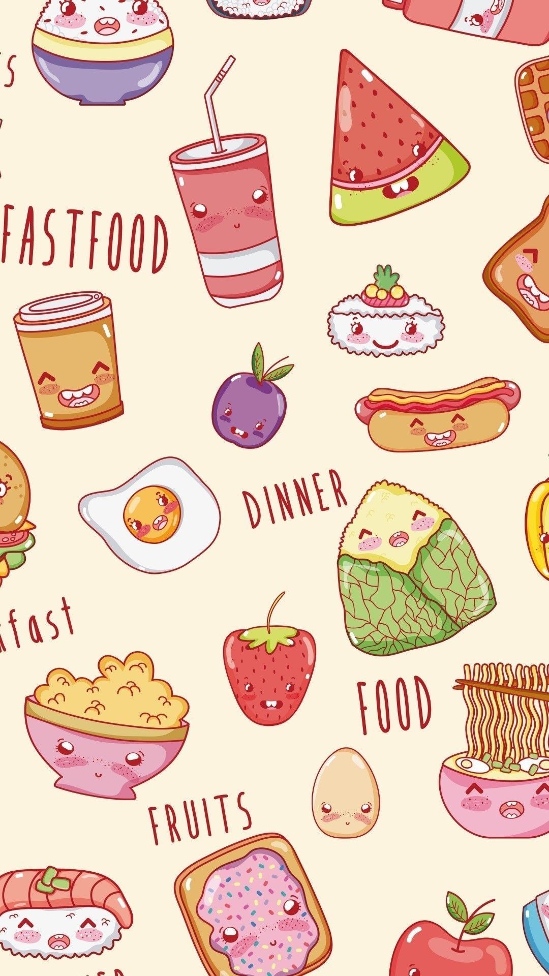 Chibi Kawaii Food Wallpapers