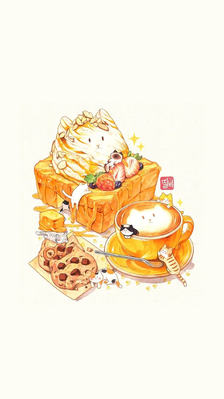 Chibi Kawaii Food Wallpapers