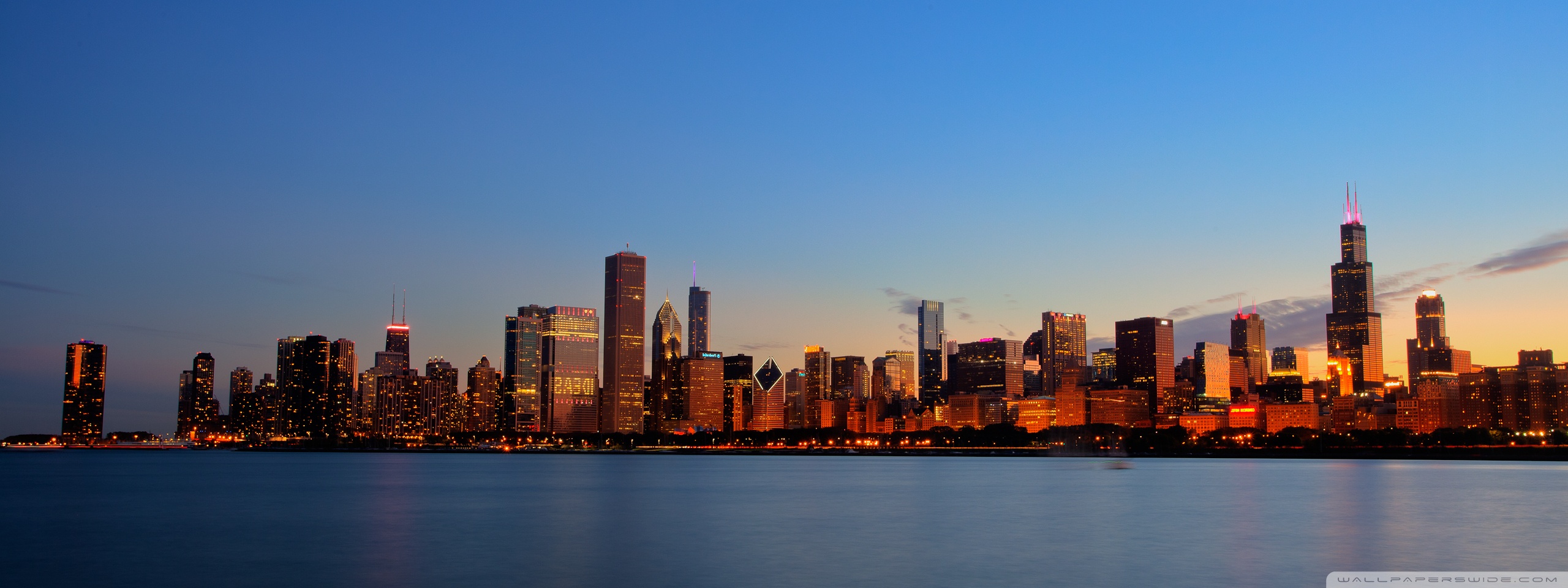 Chicago Skyline Triple Monitor Wallpapers