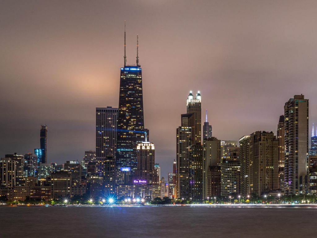 Chicago Skyline Triple Monitor Wallpapers