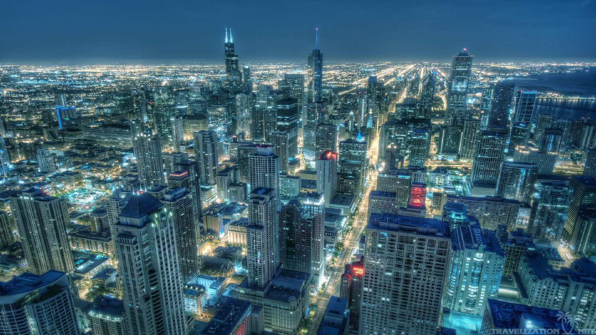 Chicago Skyline Triple Monitor Wallpapers