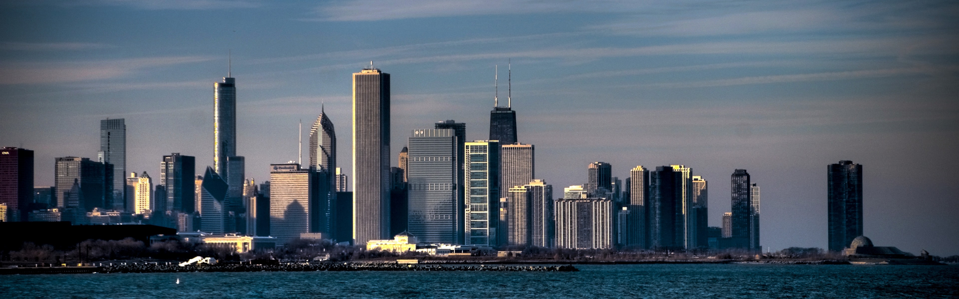 Chicago Skyline Triple Monitor Wallpapers