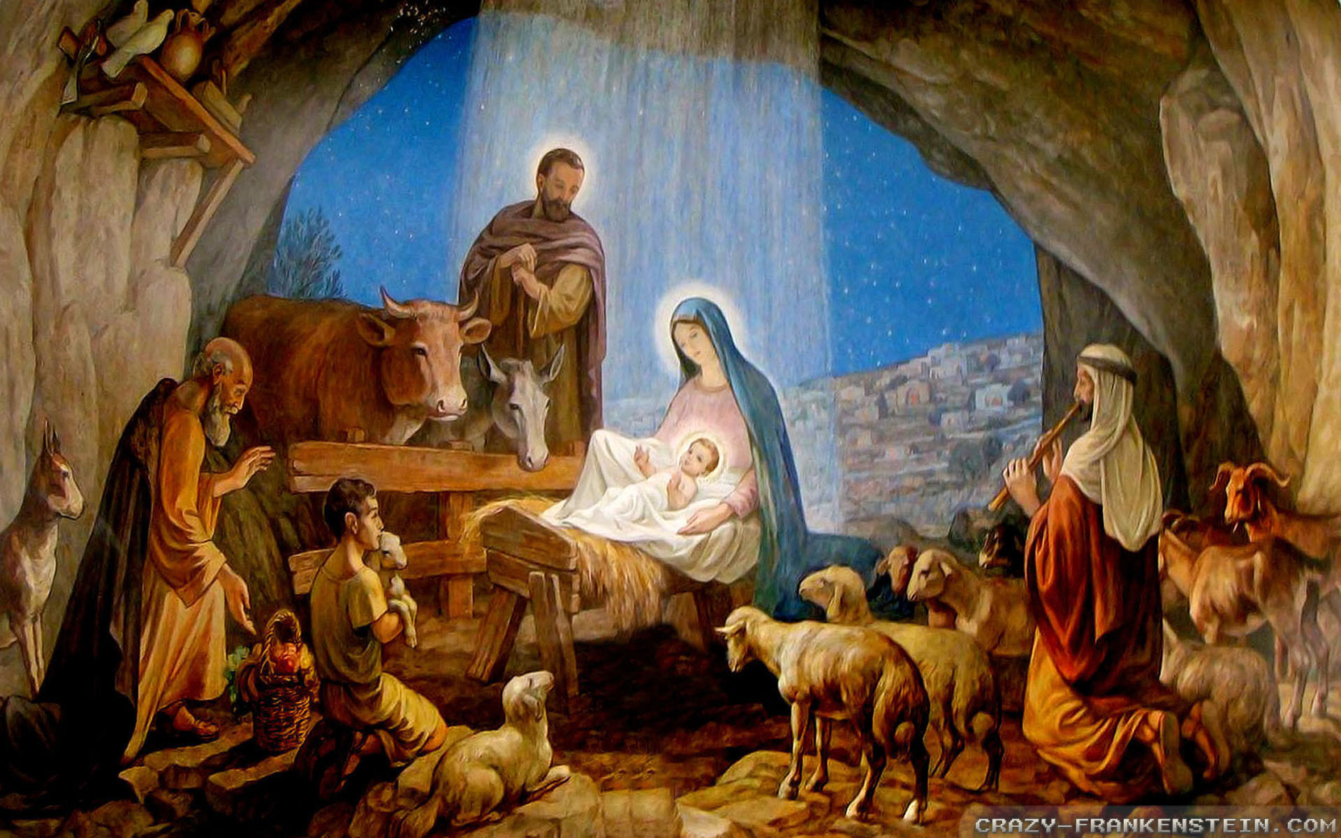 Christmas Nativity Scene Wallpapers